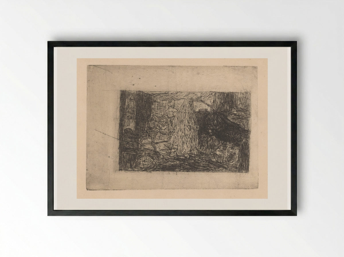 Winkel in Constantinopel - Marius Bauer - Framed Print Black