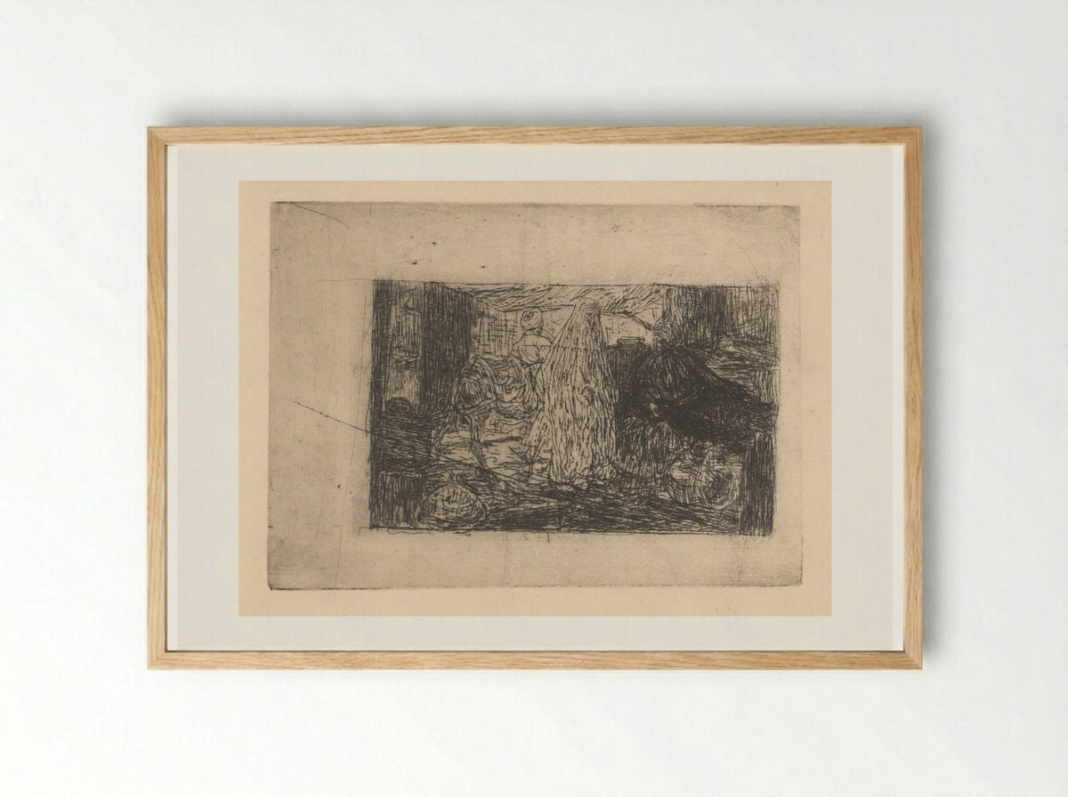 Winkel in Constantinopel - Marius Bauer - Framed Print Wood