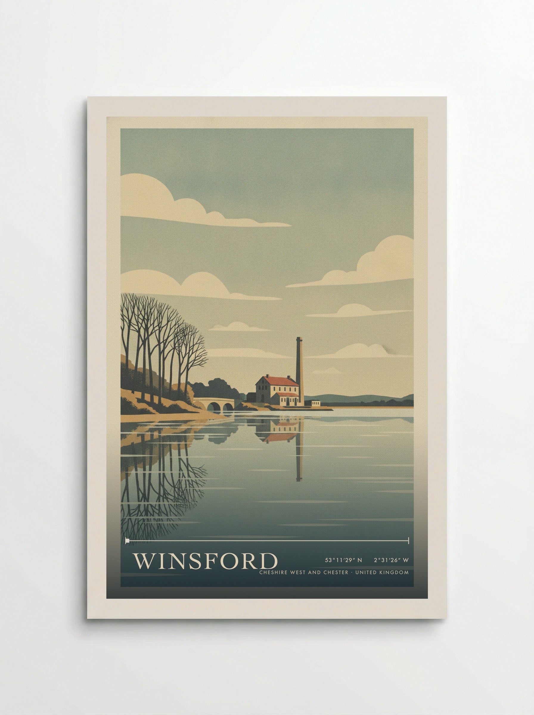Winsford Cheshire West and Chester United Kingdom Travel Poster - Poster