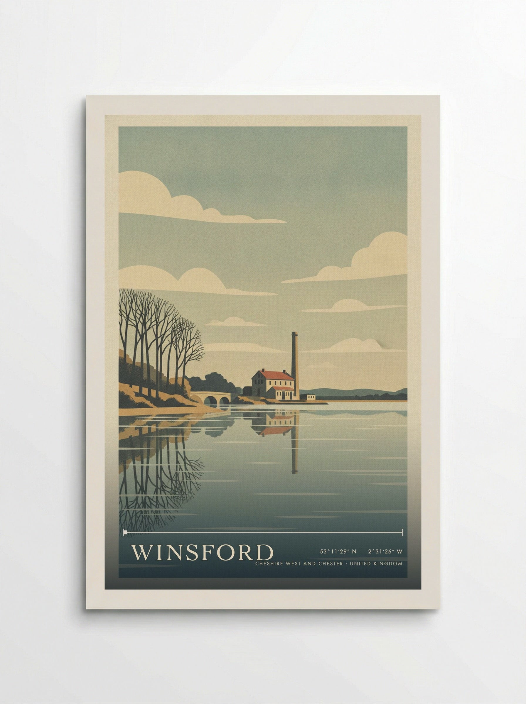 Winsford Cheshire West and Chester United Kingdom Travel Poster - Poster