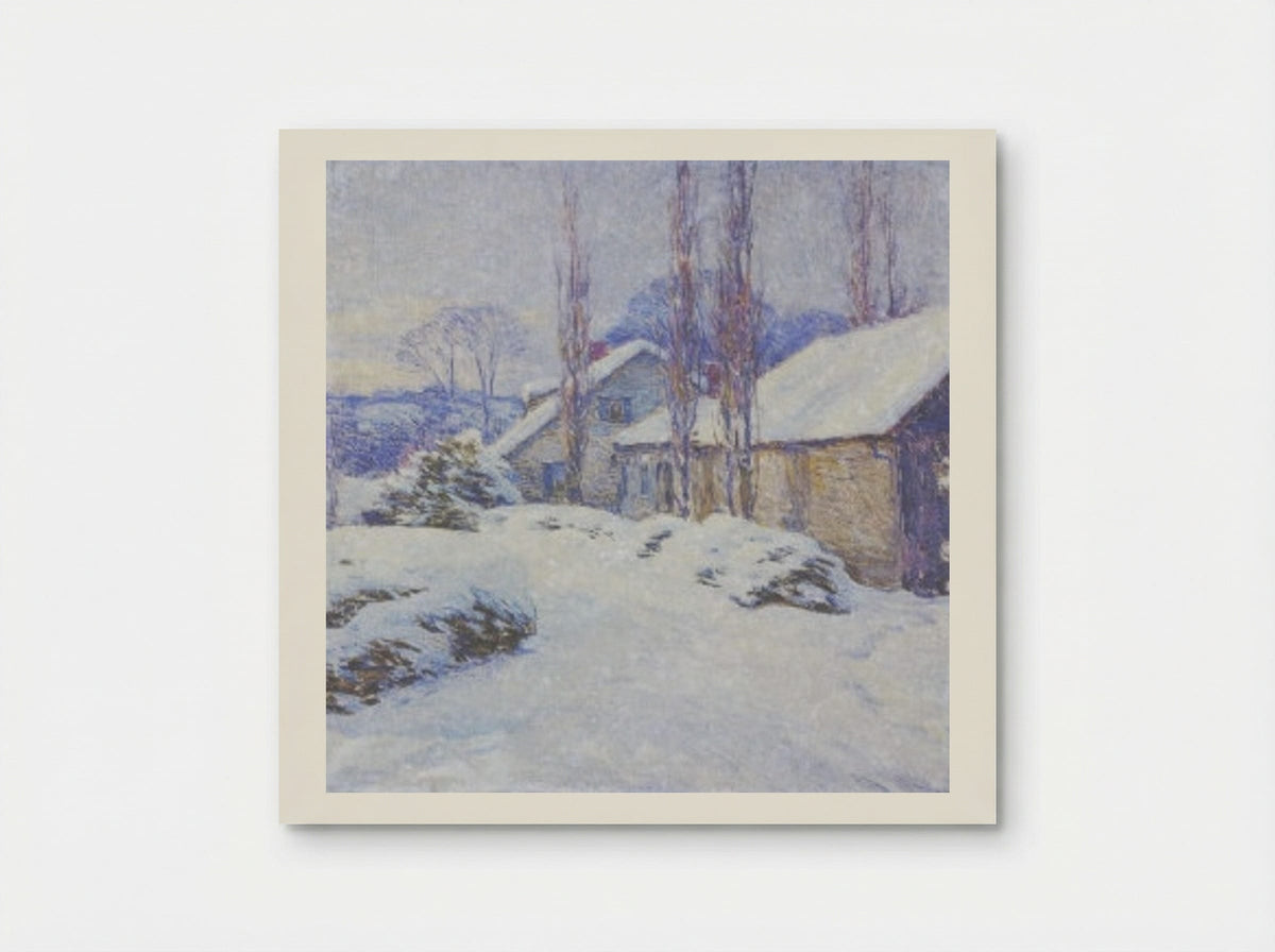 Winter Afternoon - Willard Metcalf - Poster