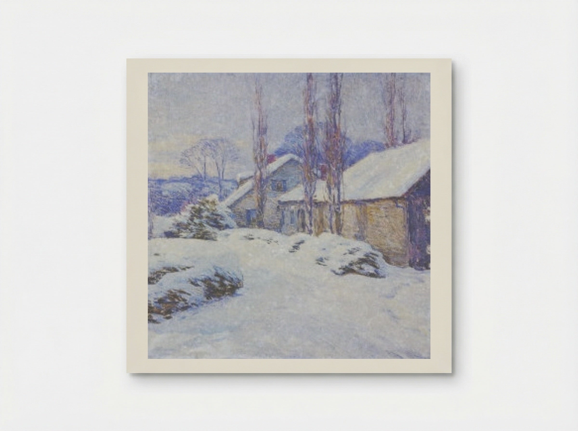 Winter Afternoon - Willard Metcalf - Poster