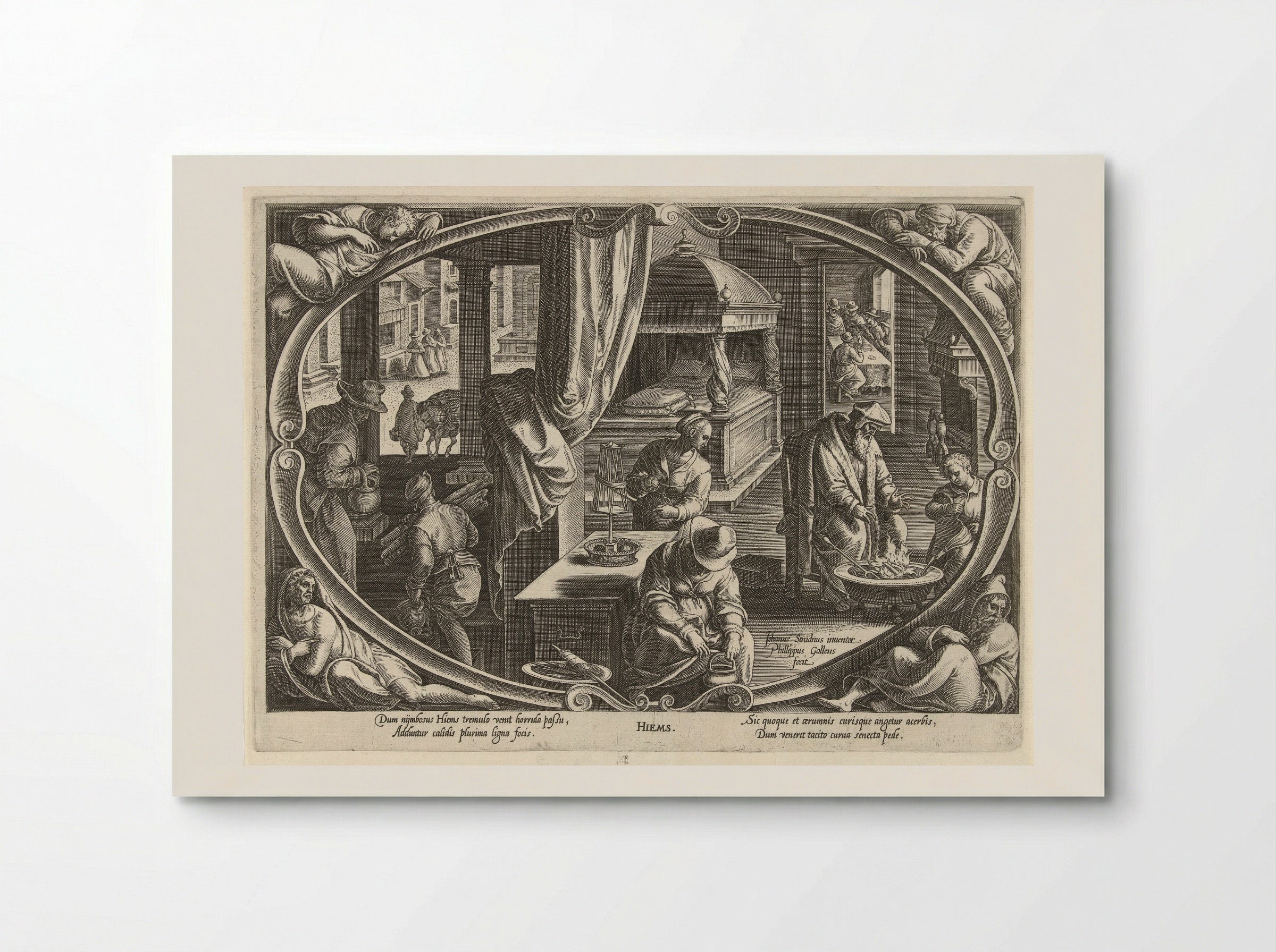 Winter (Hiems) - Philips Galle - Poster