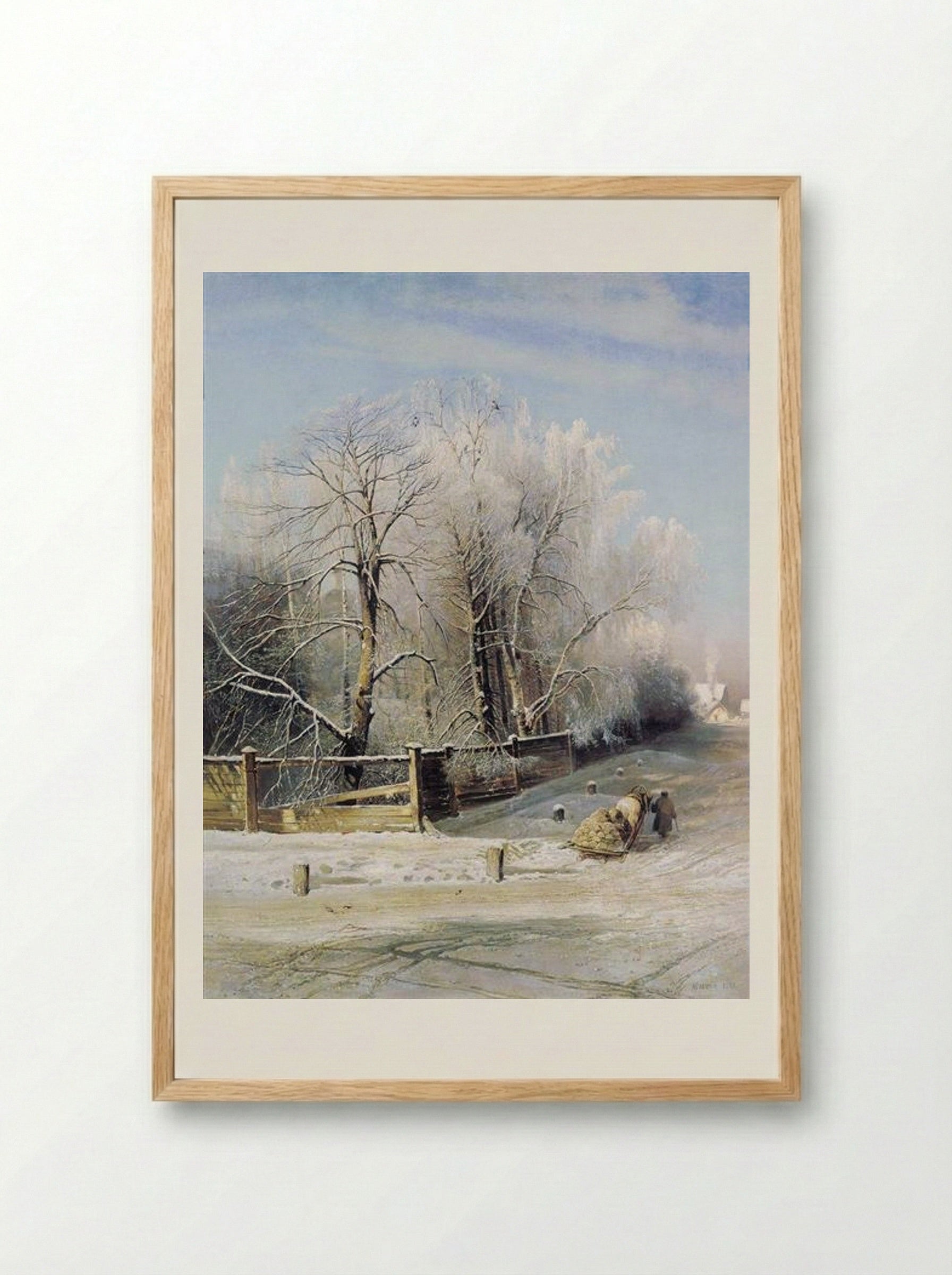 Winter Landscape, Moscow - Aleksey Savrasov - Framed Print Wood