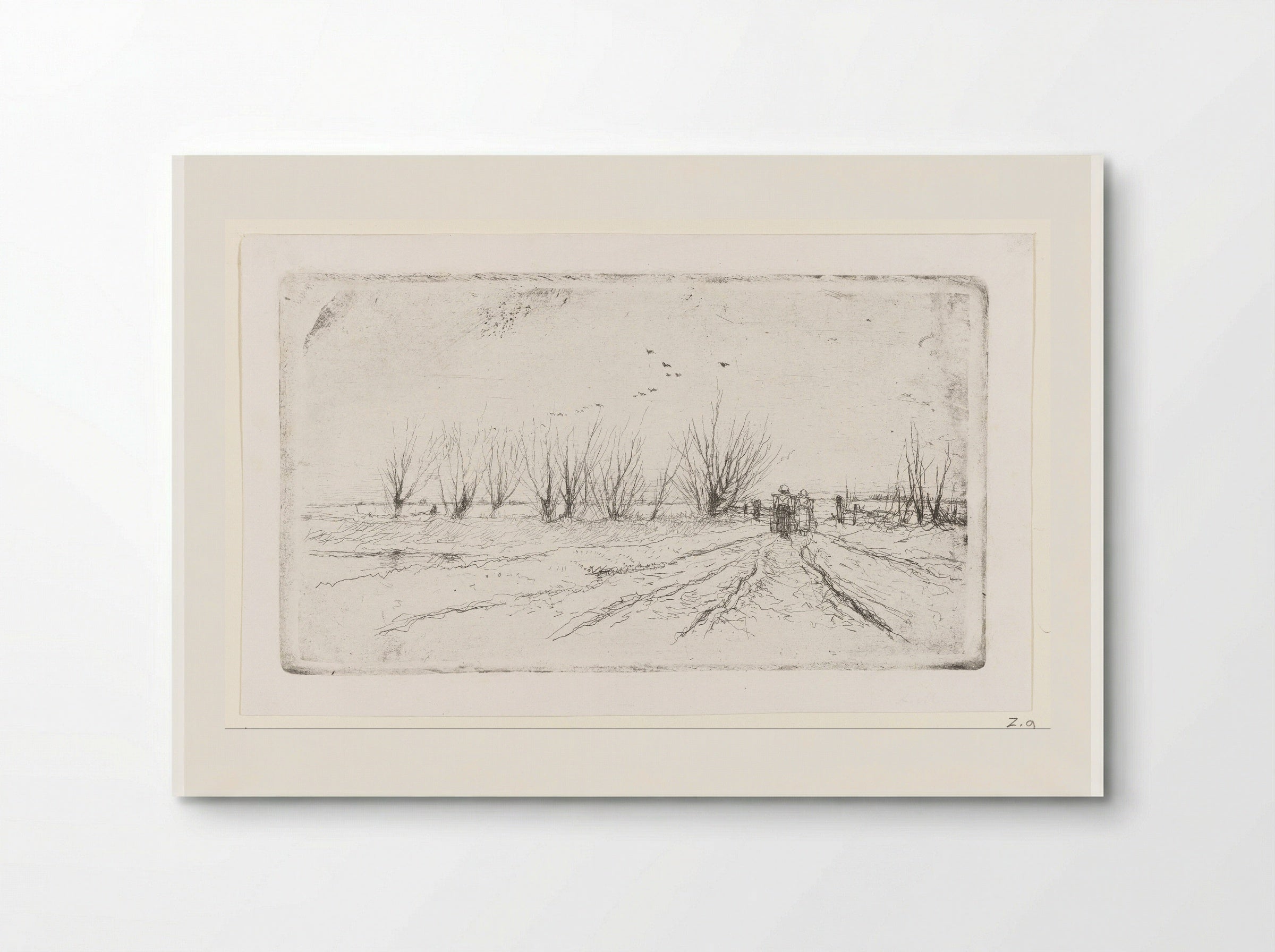Winter Landscape with Milkmaids - Anton Mauve - Poster