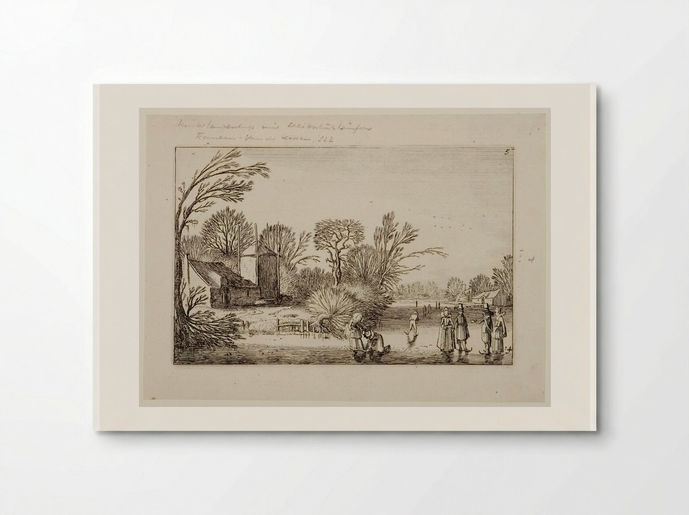 Winter Landscape with Skaters - Jan van de Velde II - Poster