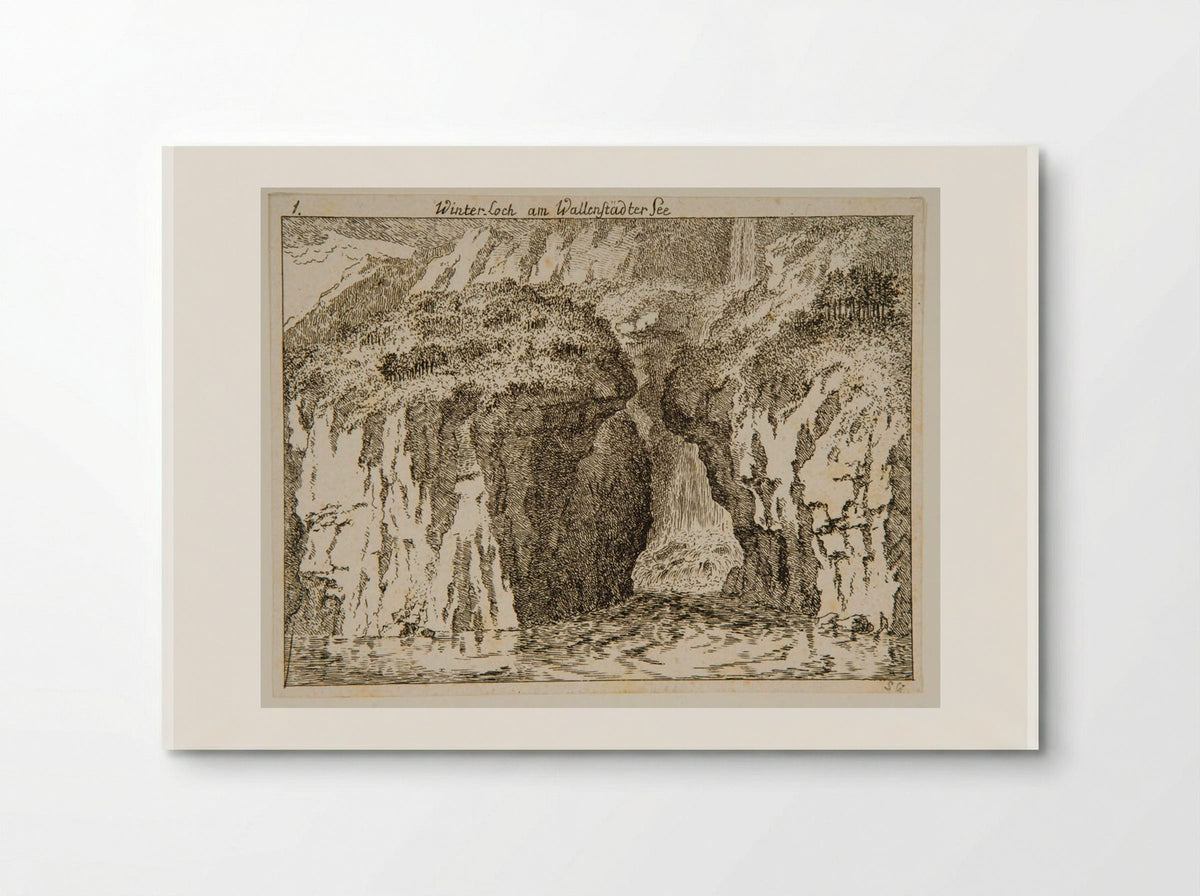 Winter Loch, Lake of Walenstadt - Salomon Gessner - Poster