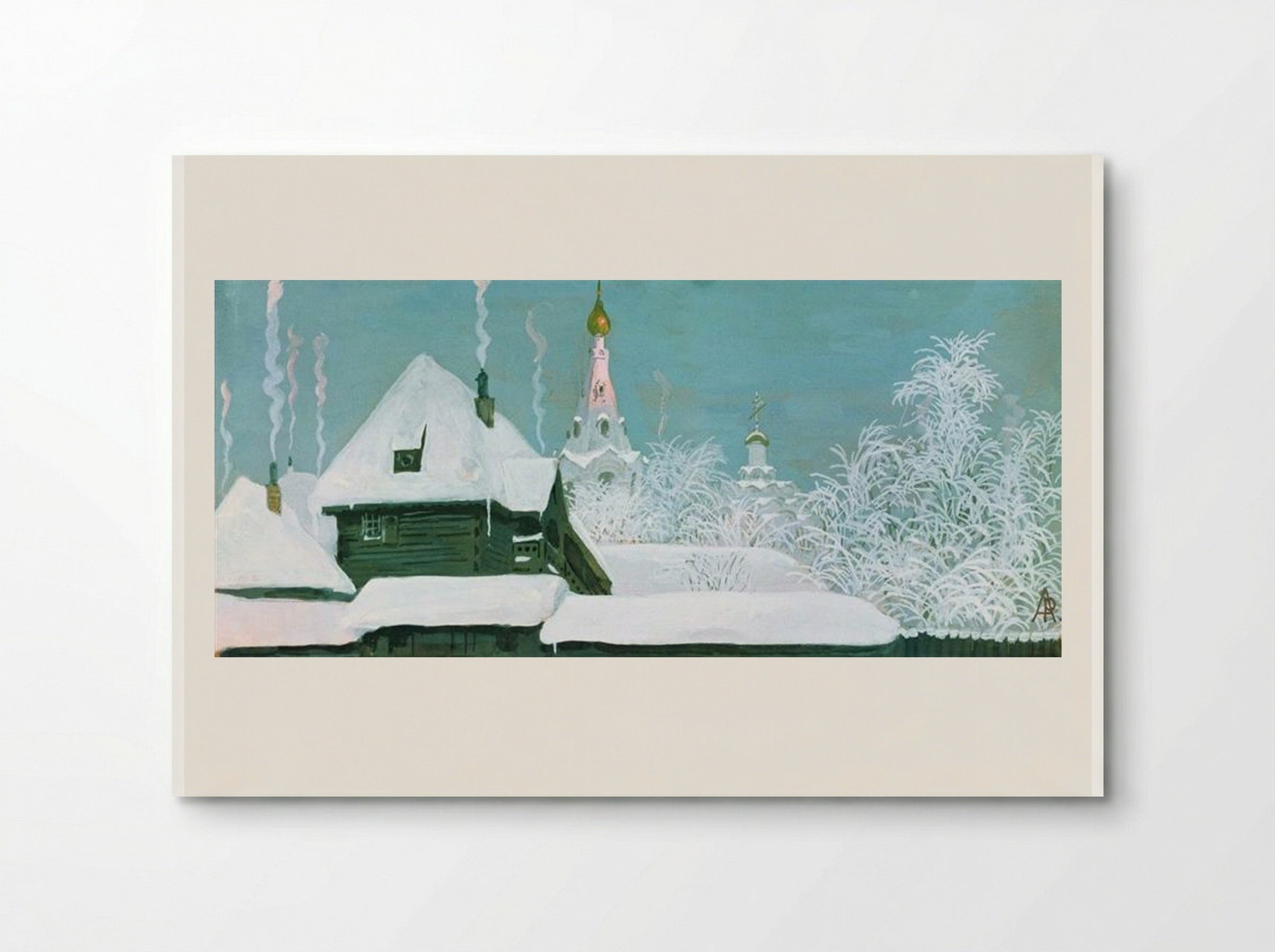 Winter Morning - Andrei Ryabushkin - Poster