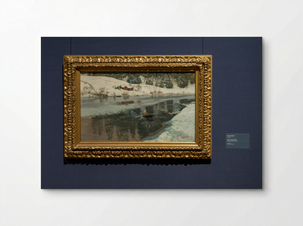 Winter at Simoa River - Frits Thaulow - Poster