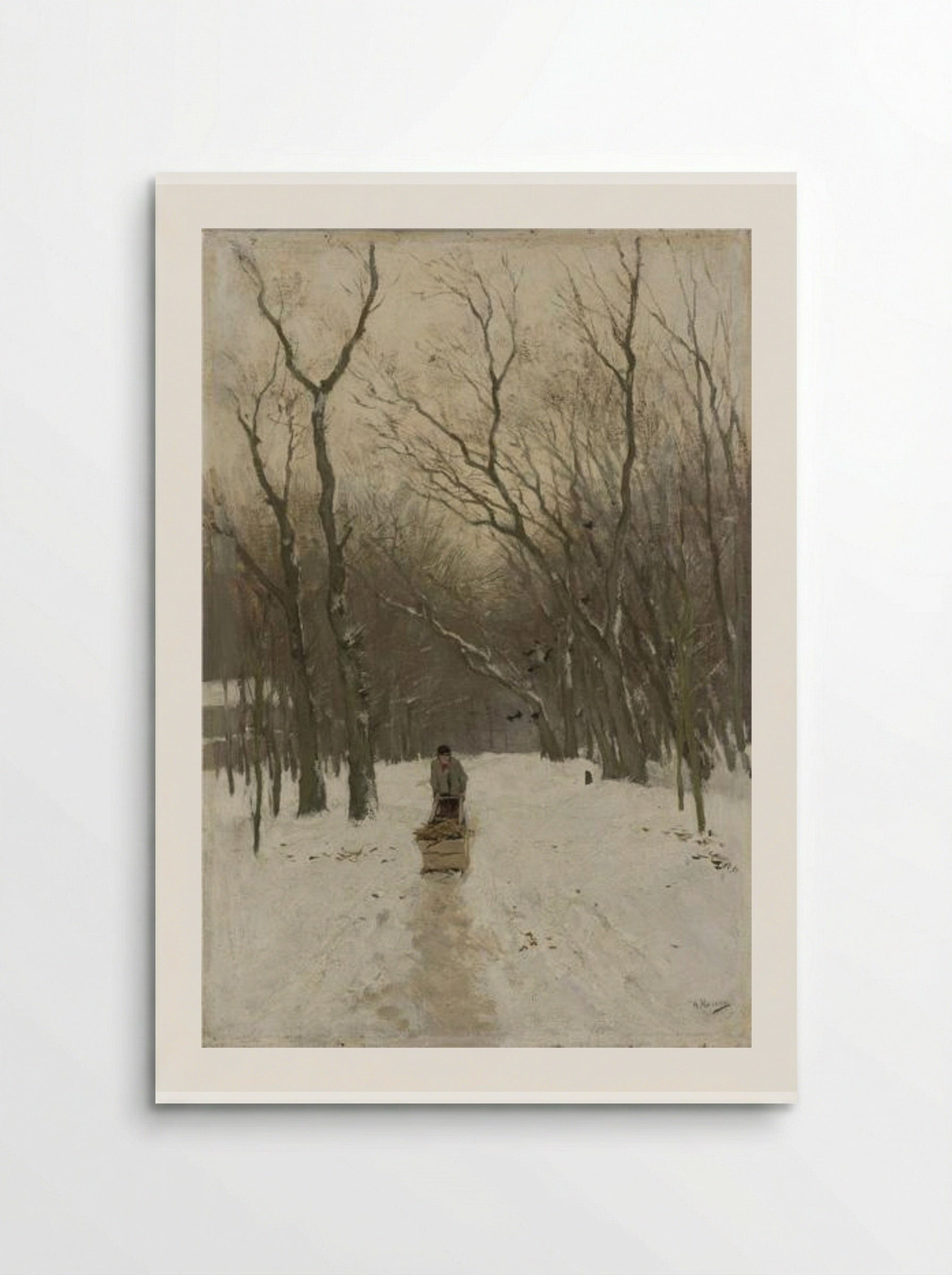 Winter in de Scheveningse bosjes - Anton Mauve - Poster