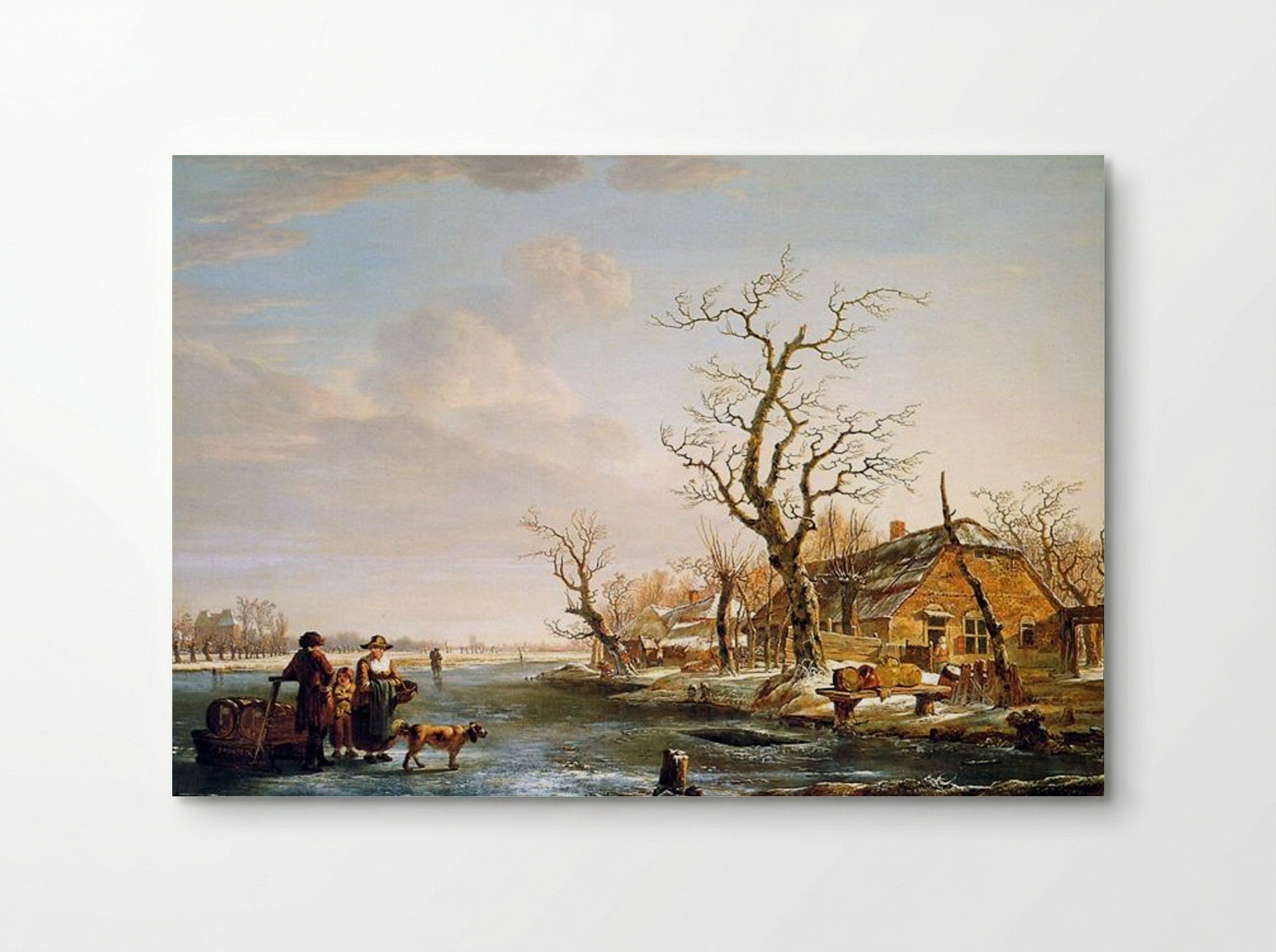 Winter landscape at Drevel - Jacob van Strij - Poster
