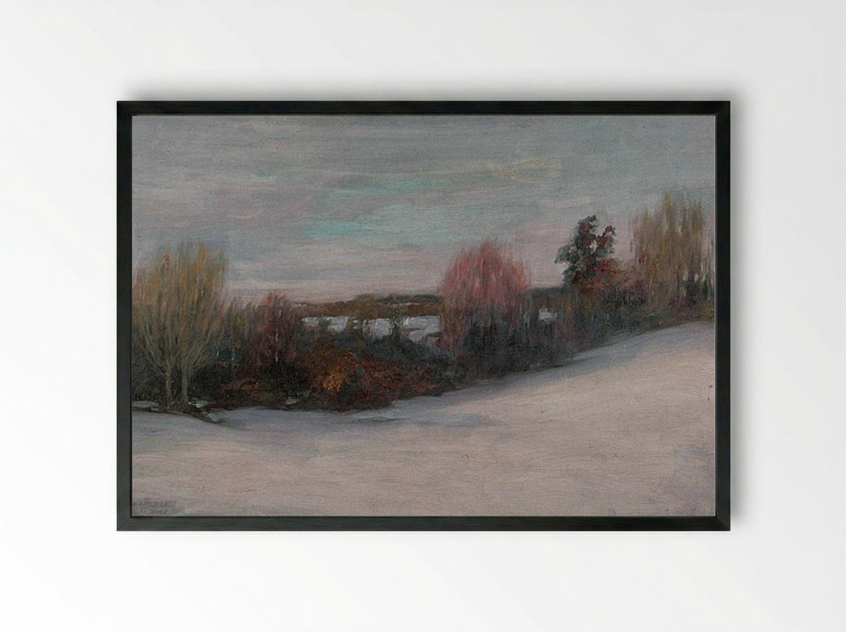 Winter - Kimon Loghi - Framed Print Black
