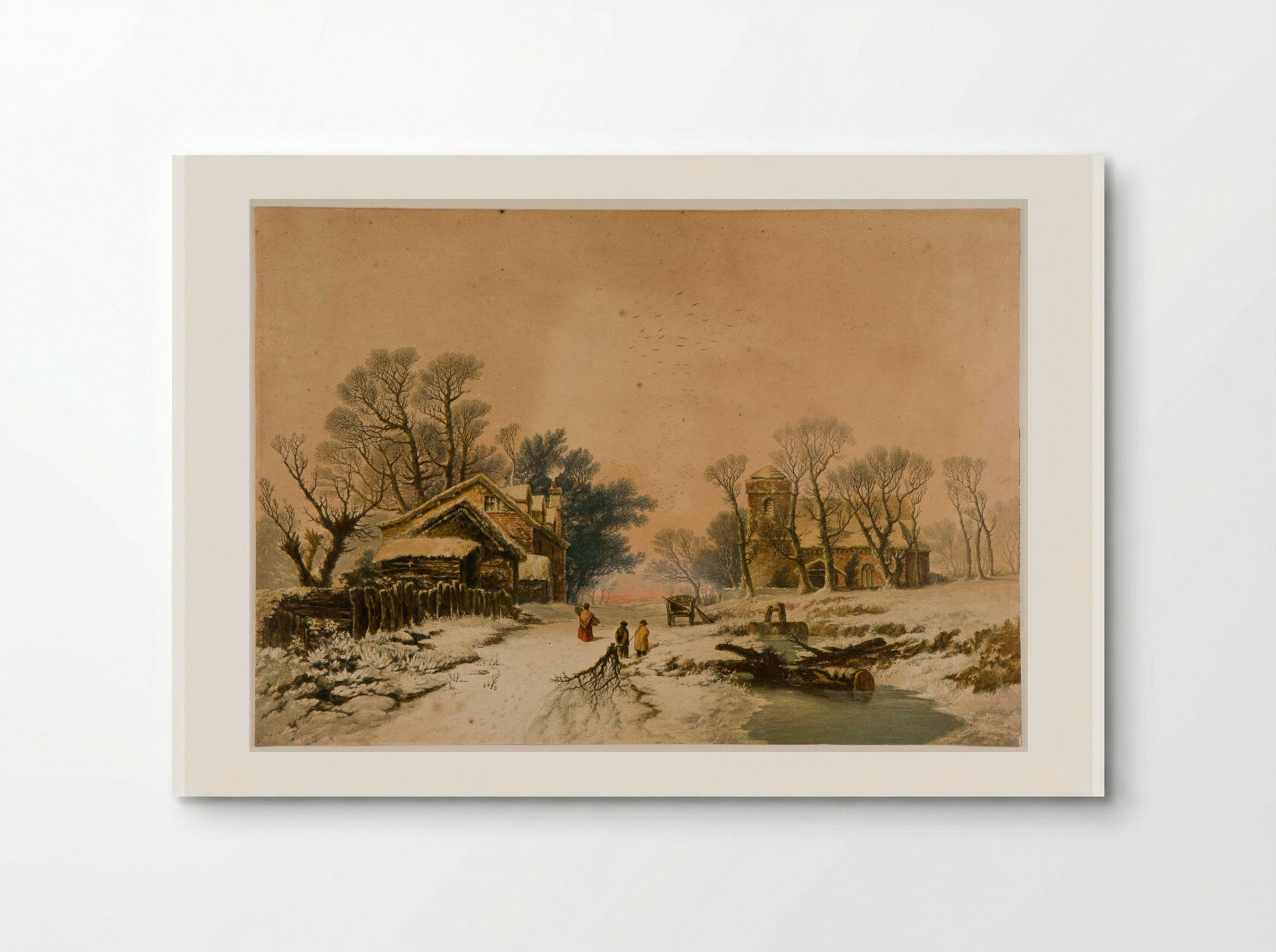 Winter - George Baxter - Poster