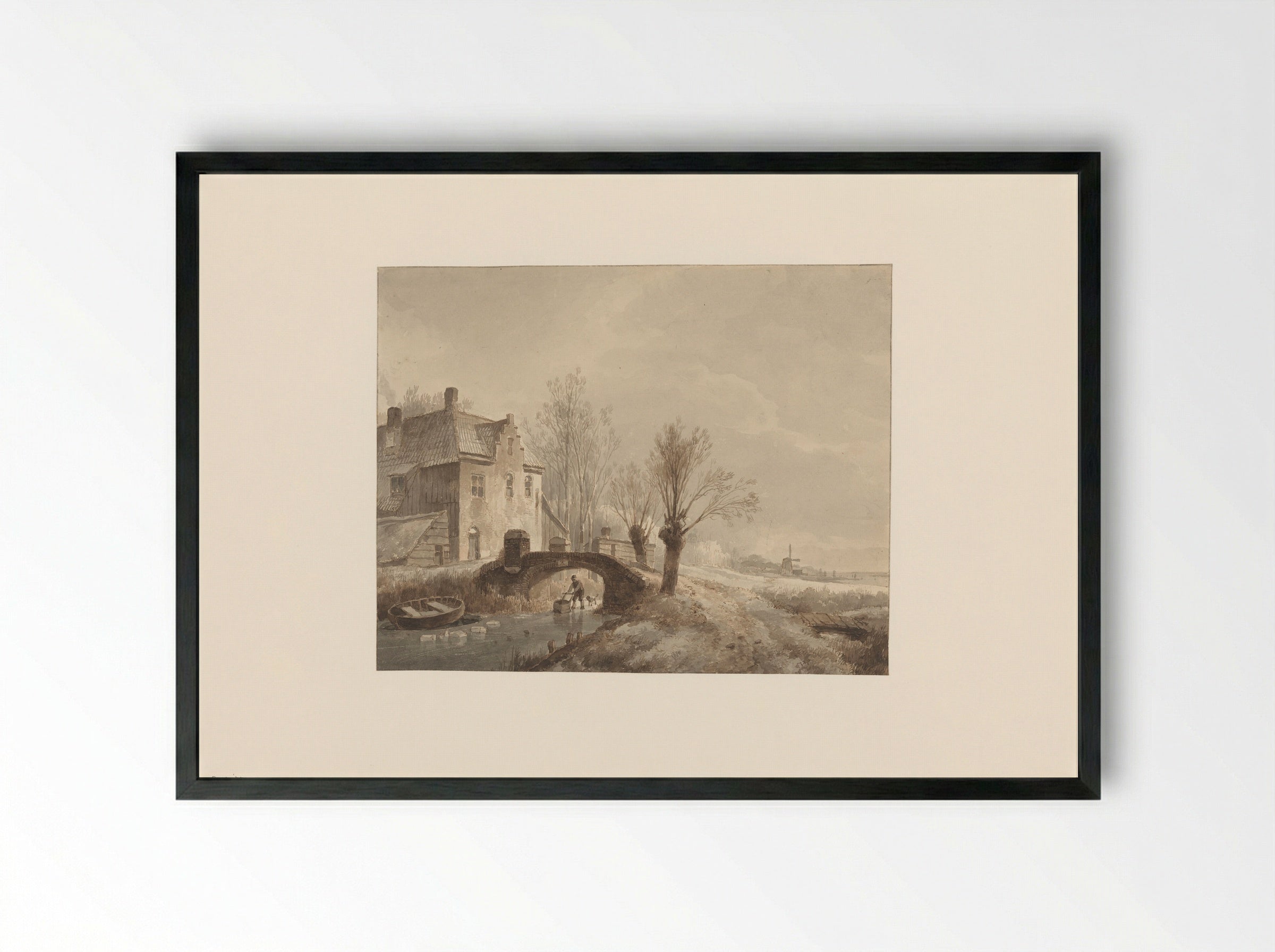 Wintergezicht - Wijnand Nuijen - Framed Print Black