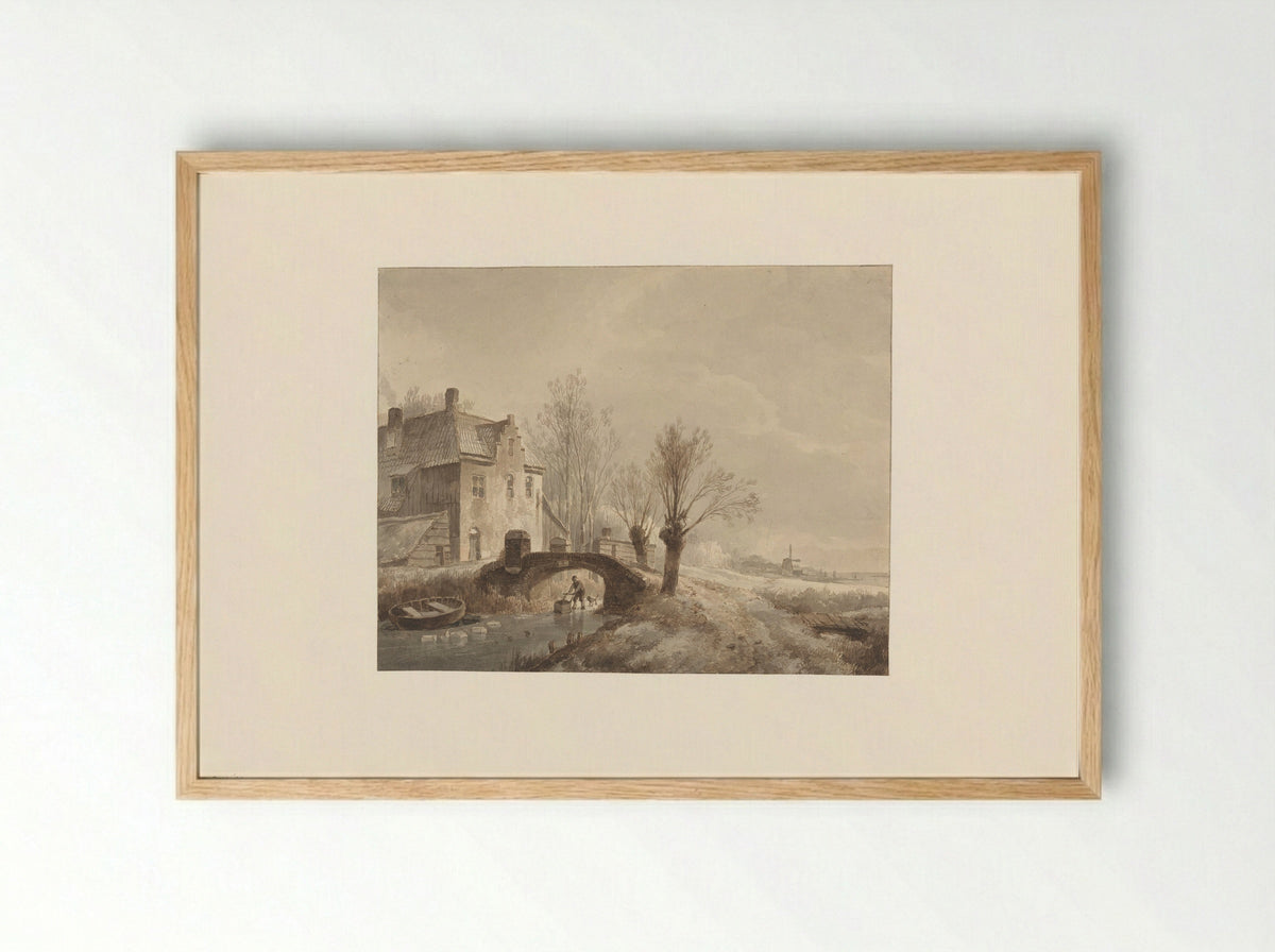 Wintergezicht - Wijnand Nuijen - Framed Print Wood