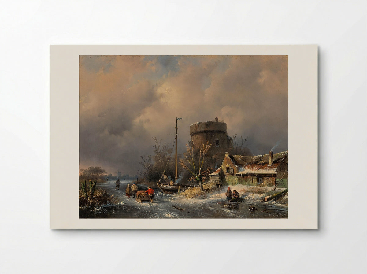 Wintergezicht - Charles Leickert - Poster