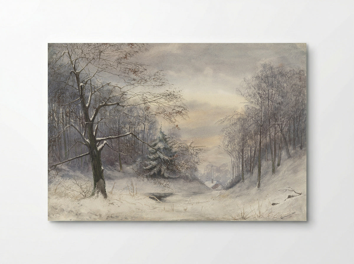 Winterlandschap - Jan Daniël Cornelis Carel Willem baron de Constant Rebecque - Poster