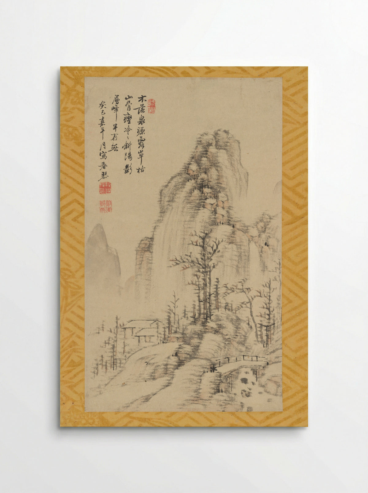 Wintry Landscape with Trees - Urakami Shunkin - Poster