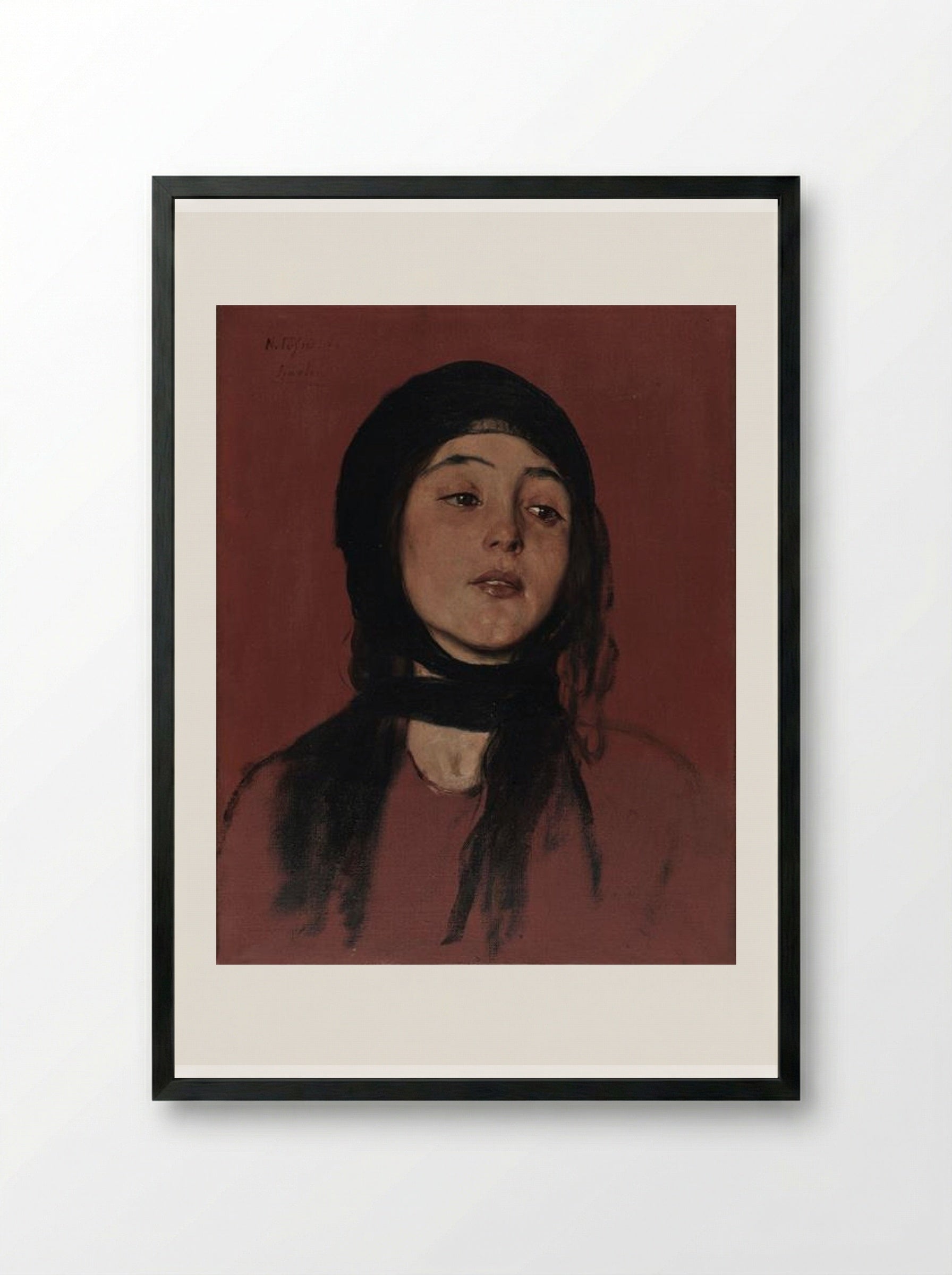 Wishbone - Nikolaos Gyzis - Framed Print Black