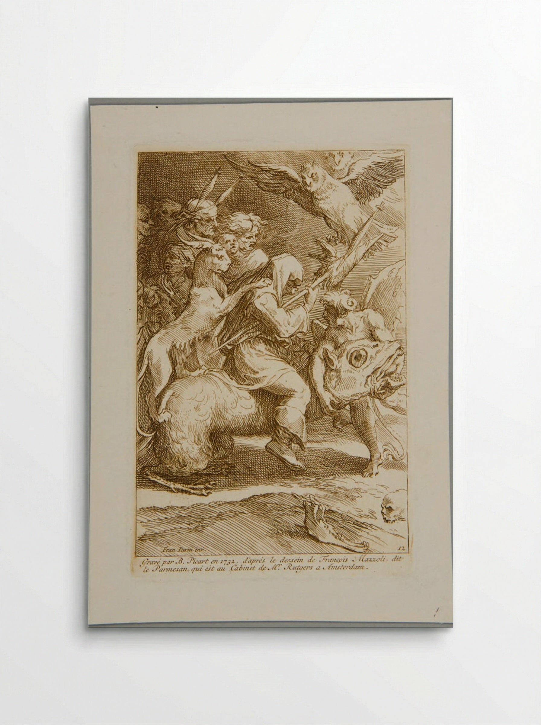 Witch Riding on a Monster - Bernard Picart - Poster