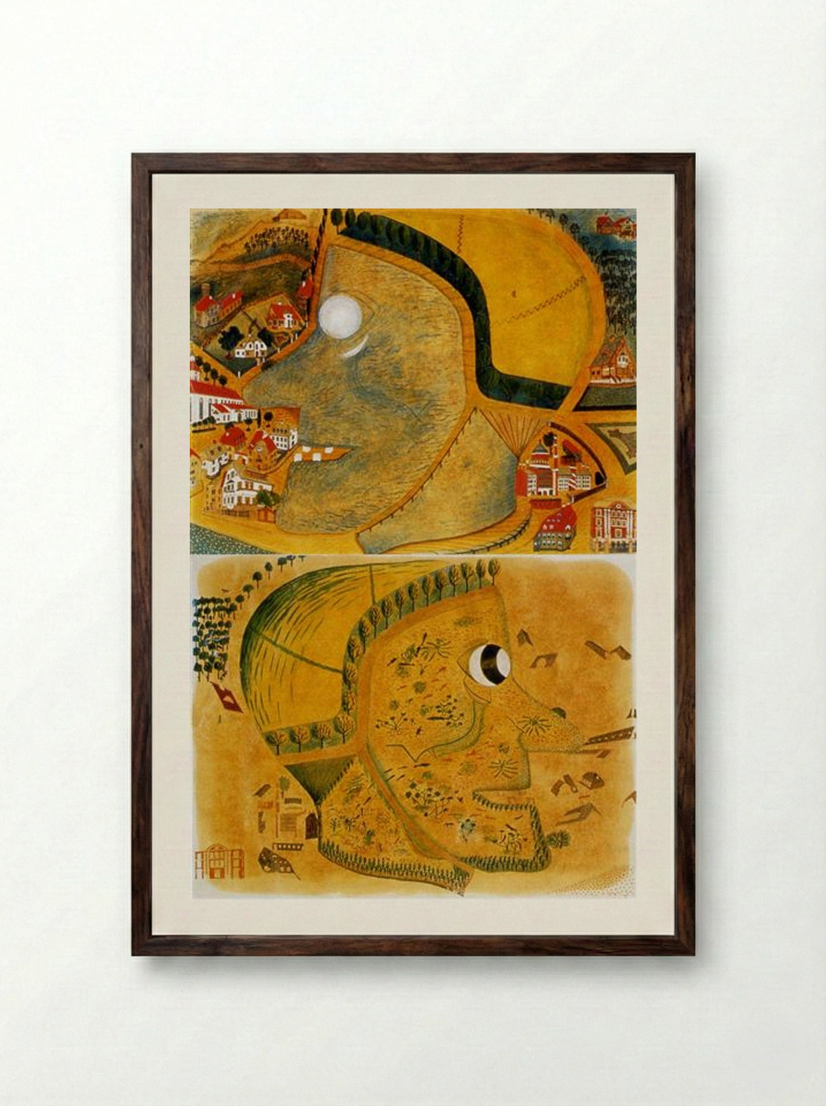 Witch's Head - August Natterer - Framed Print Dark Wood