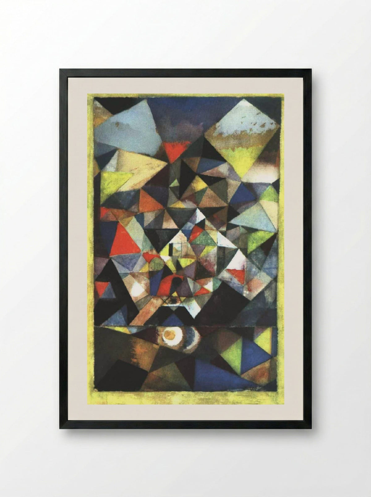 With the Egg - Paul Klee - Framed Print Black