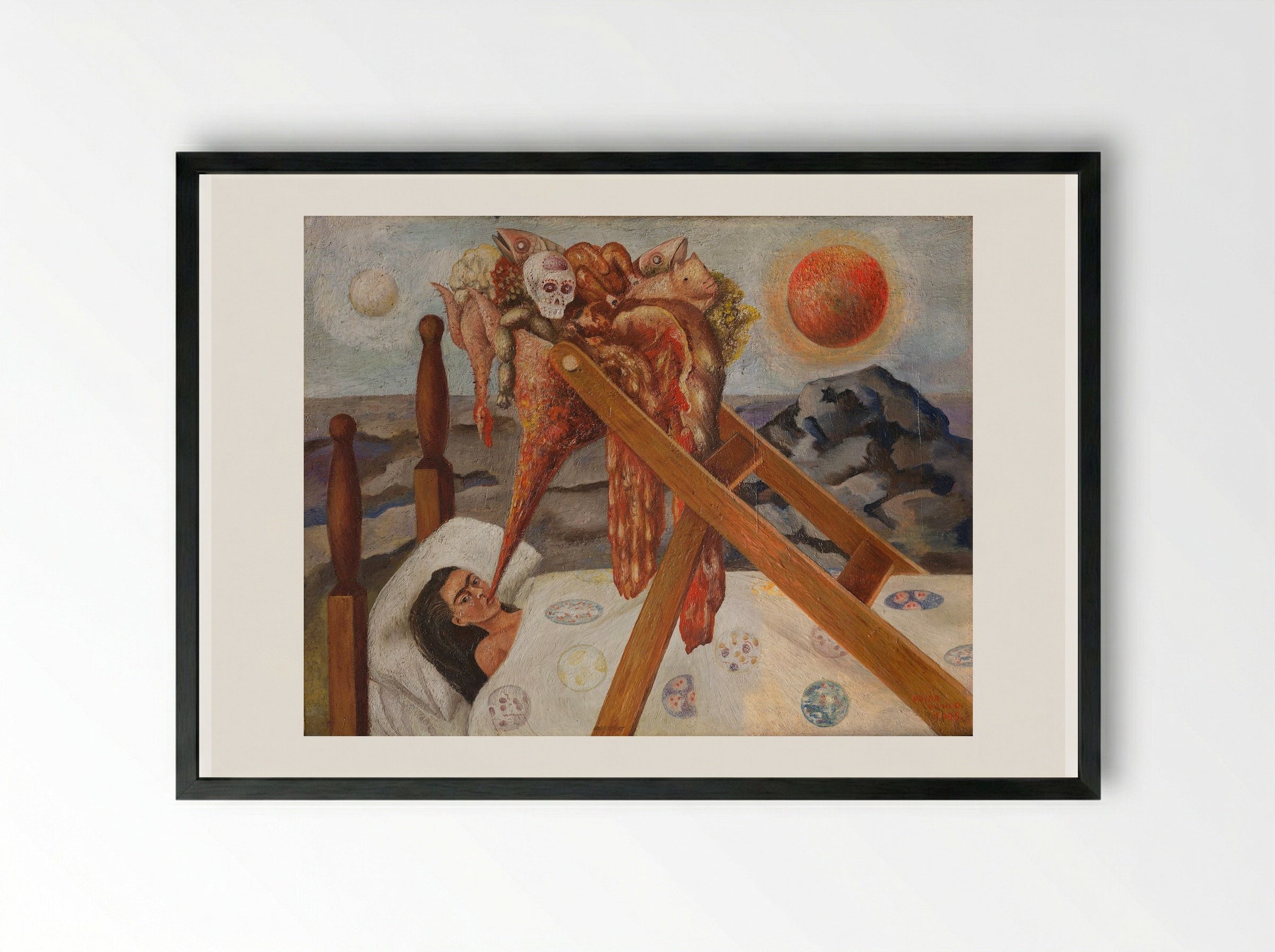 Without Hope - Frida Kahlo - Framed Print Black