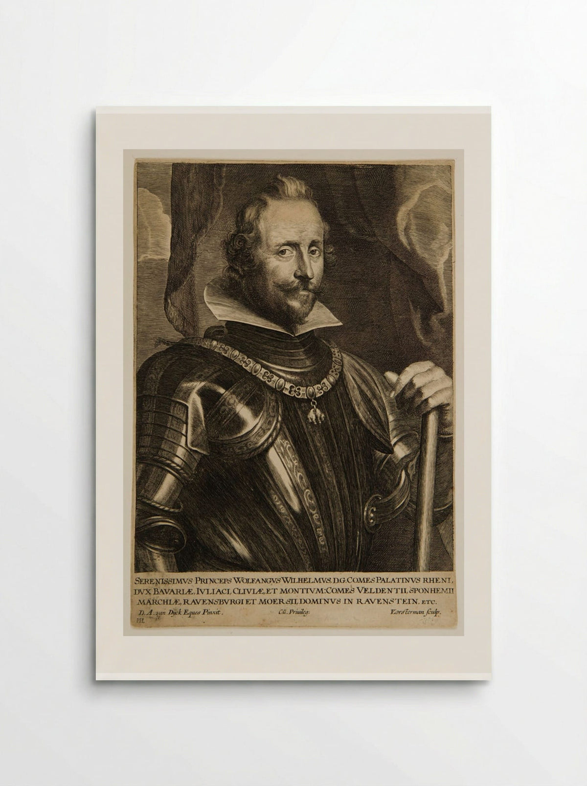Wolfgang Wilhelm, Count Palatine of the Rhine - Lucas Vorsterman I - Poster
