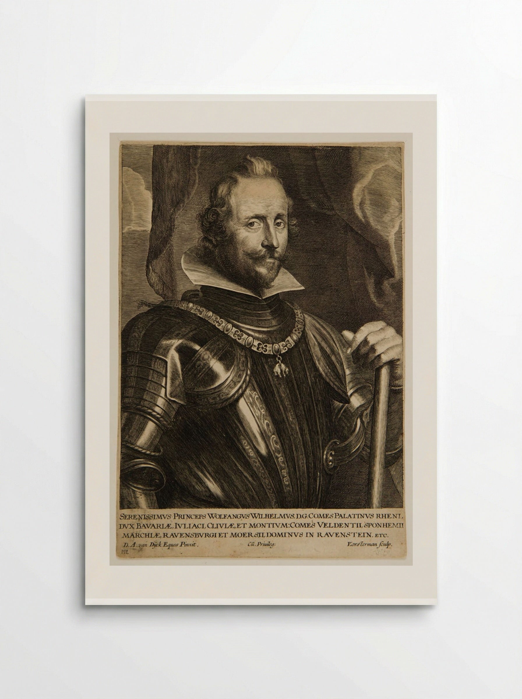 Wolfgang Wilhelm, Count Palatine of the Rhine - Lucas Vorsterman I - Poster