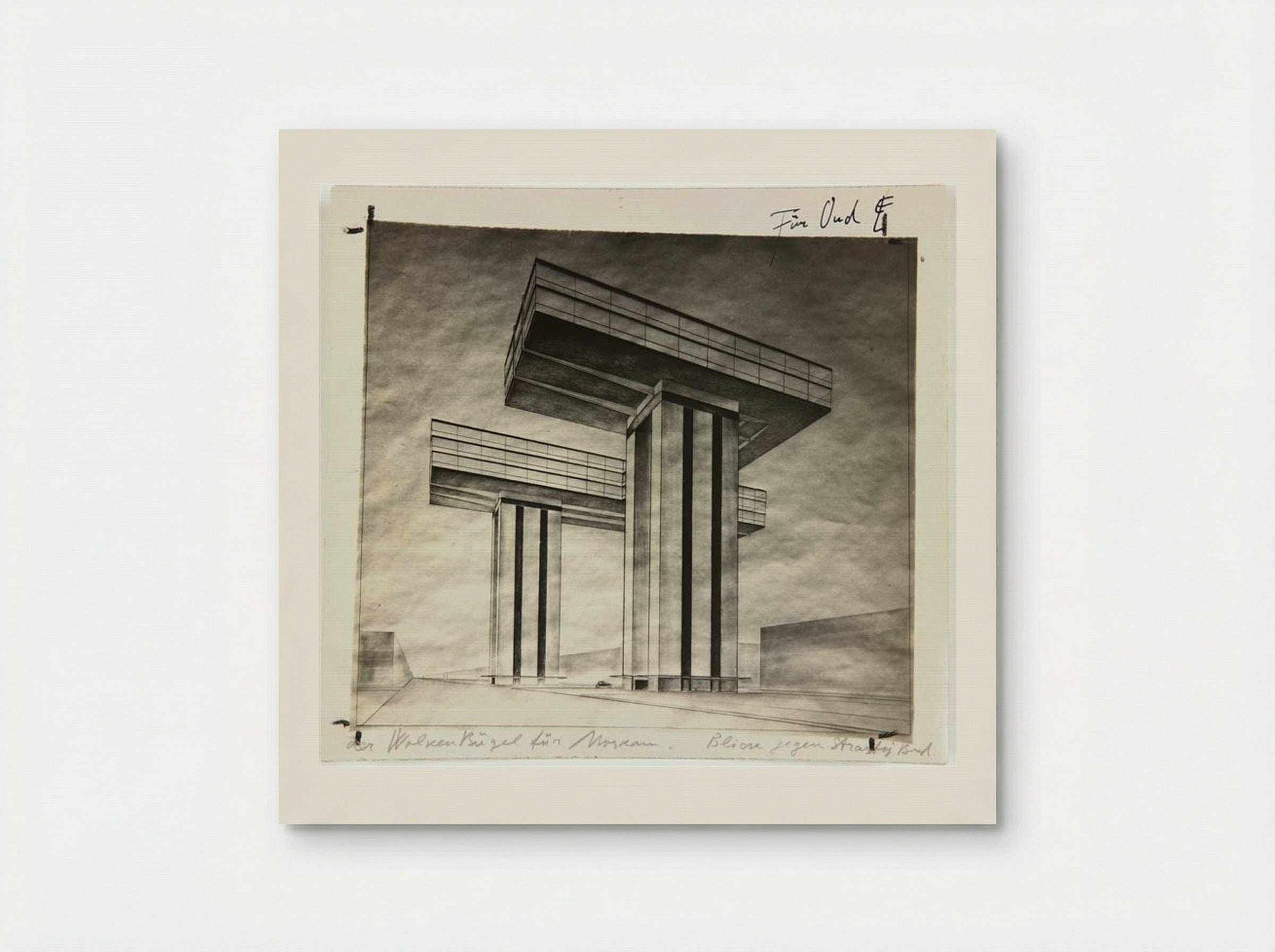 Wolkenbügel (Cloud-iron) for Strastnoy Boulevard - El Lissitzky - Poster