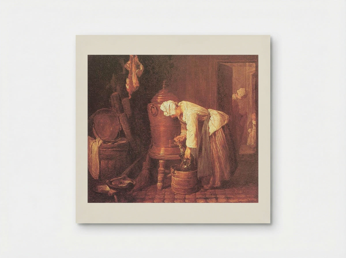 Woman Drawing Water from an Urn - Jean-Baptiste-Simeon Chardin - Poster