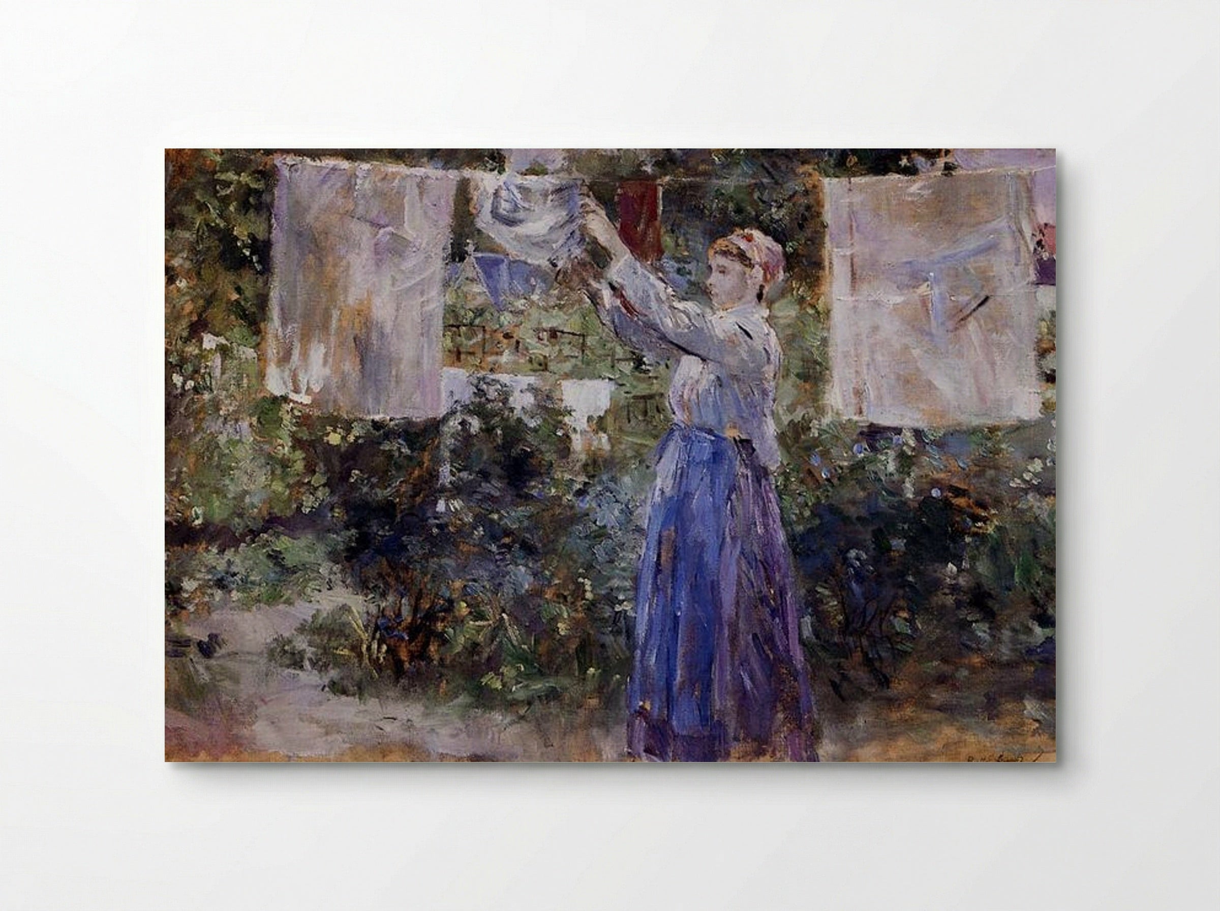 Woman Hanging out the Wash - Berthe Morisot - Poster
