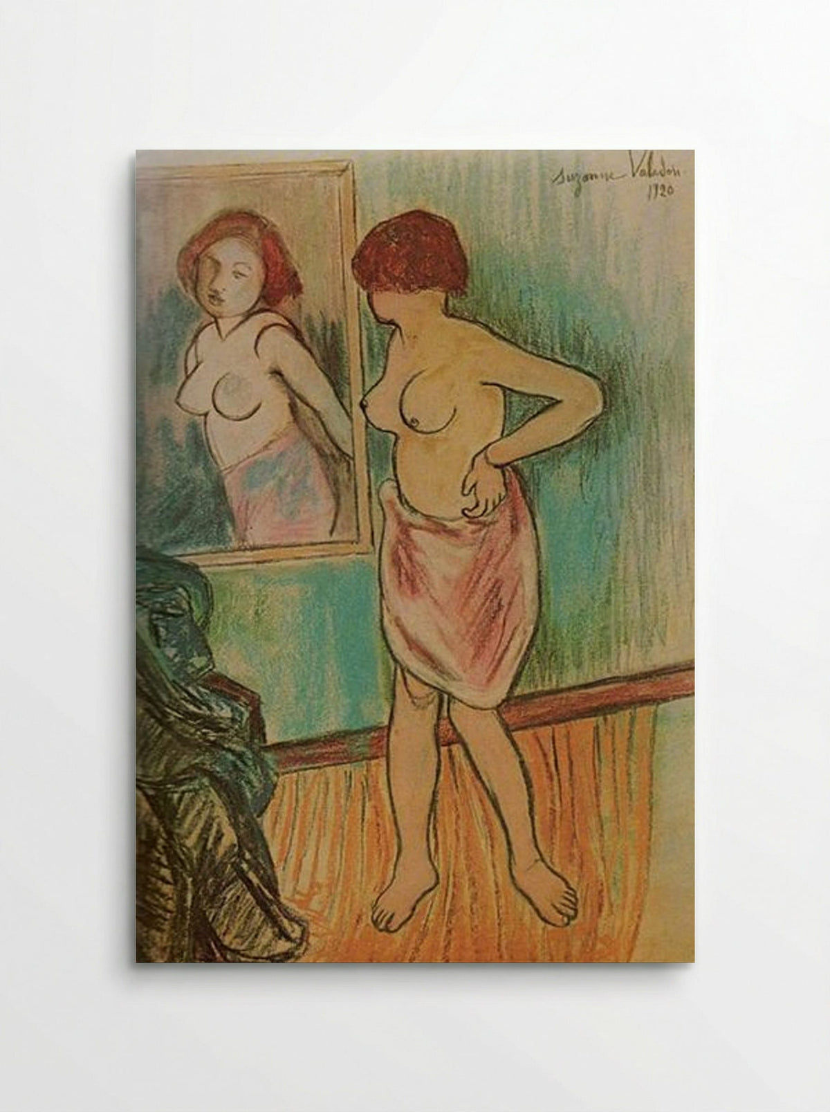 Woman Looking at Herself in the Mirror - Suzanne Valadon - Poster