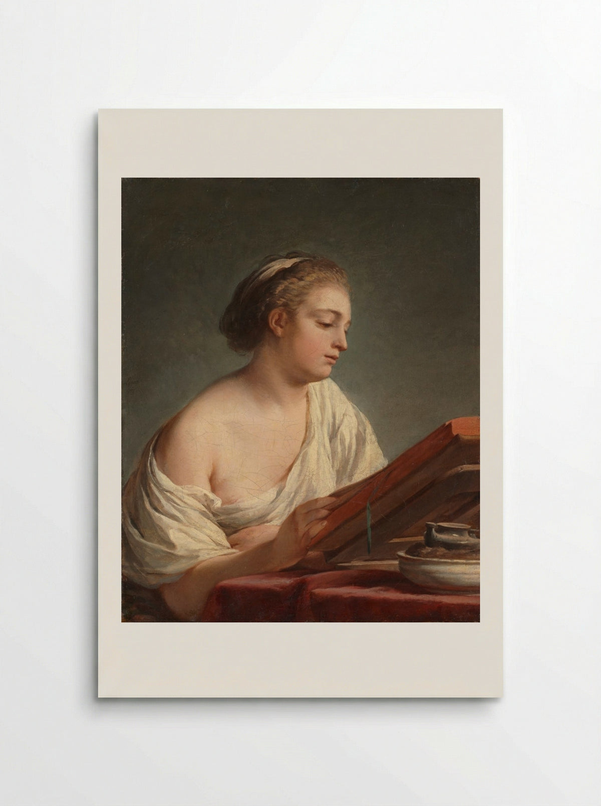 Woman Reading - Nicolas-Bernard Lépicié - Poster