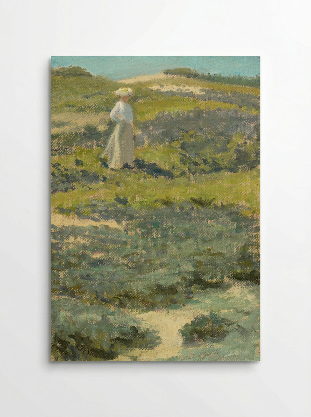 Woman Standing in a Landscape - William Merritt Chase - Poster