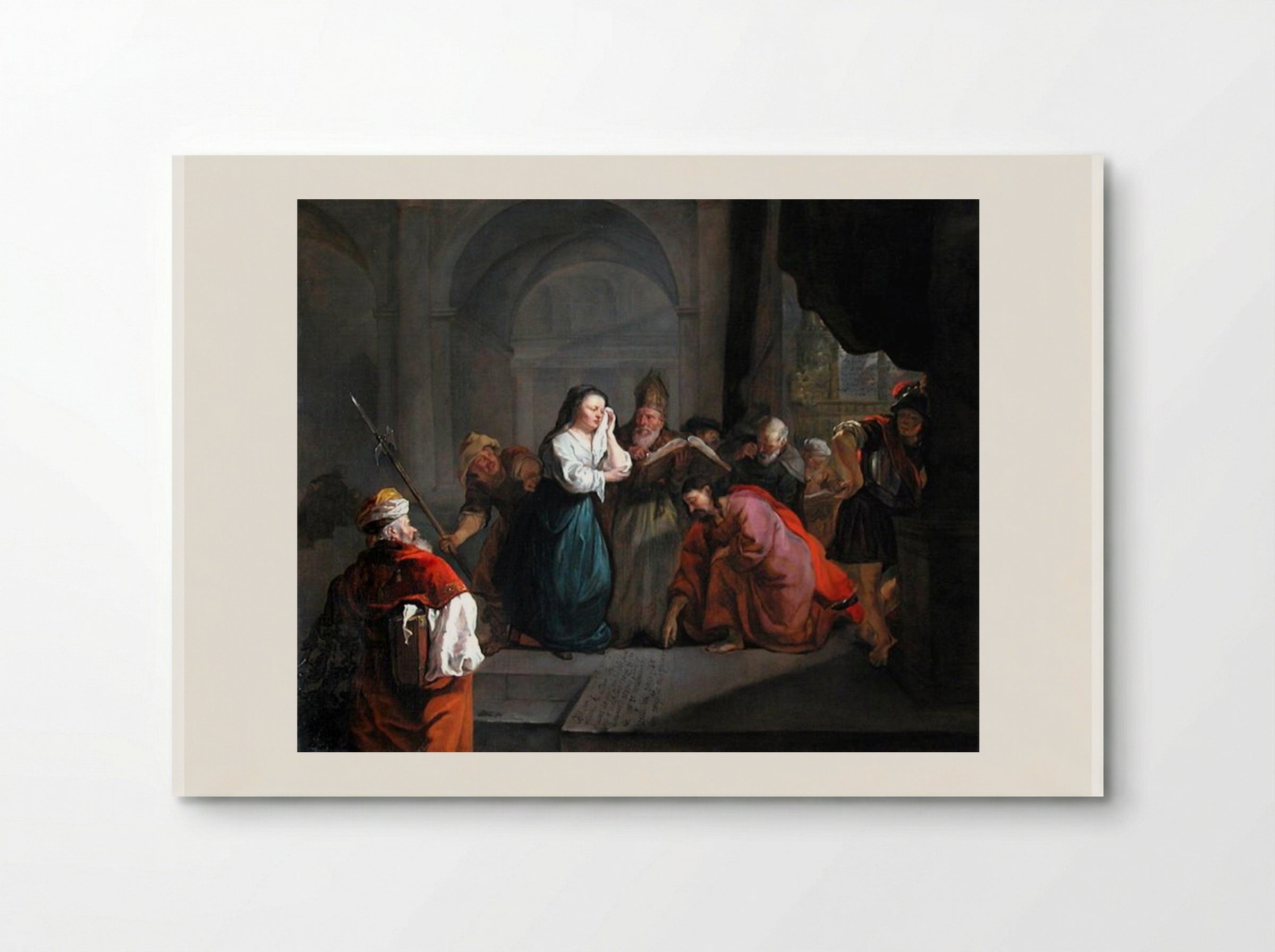Woman Taken in Adultery - Gabriel Metsu - Poster