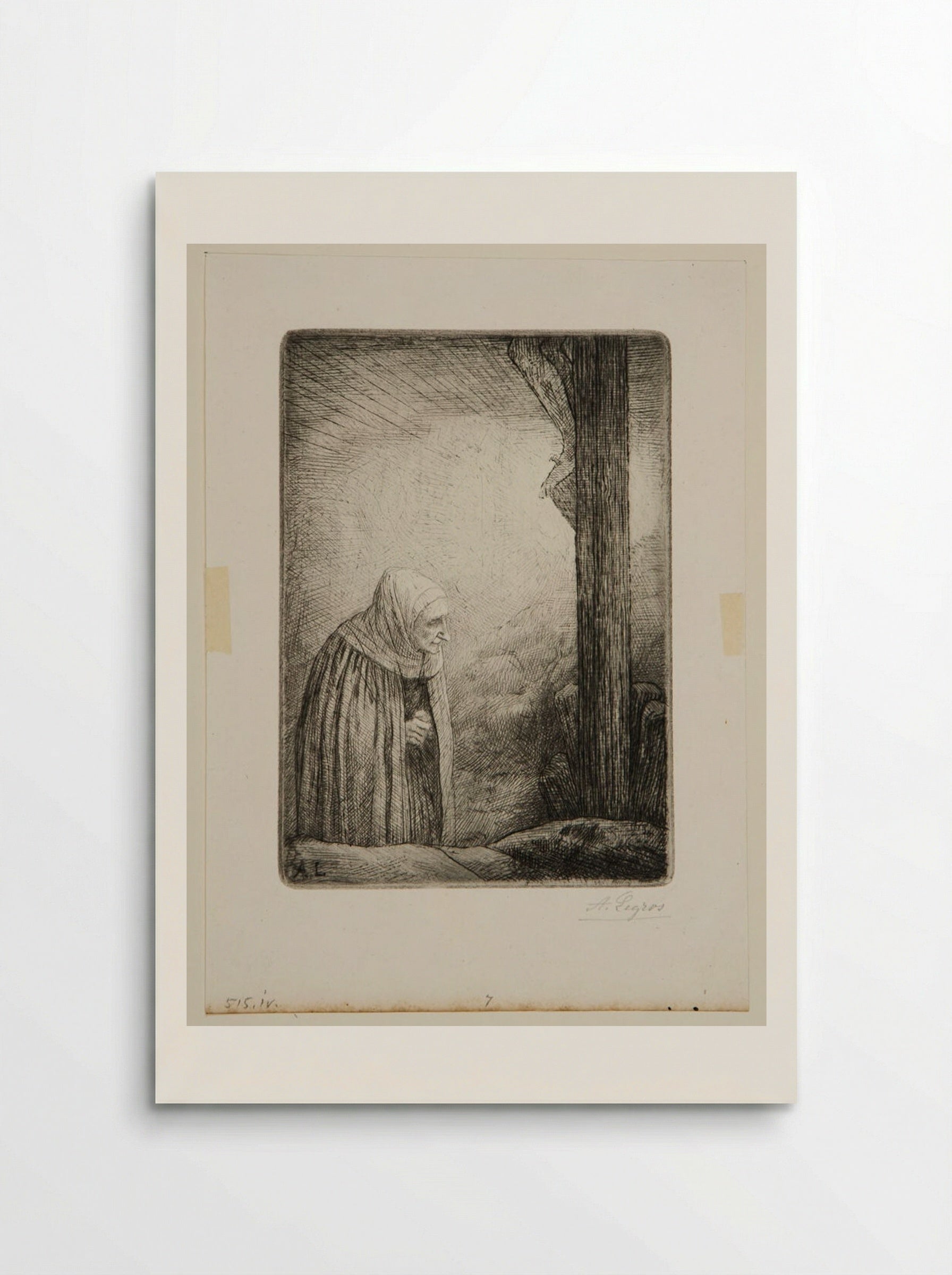 Woman at Calvary - Alphonse Legros - Poster