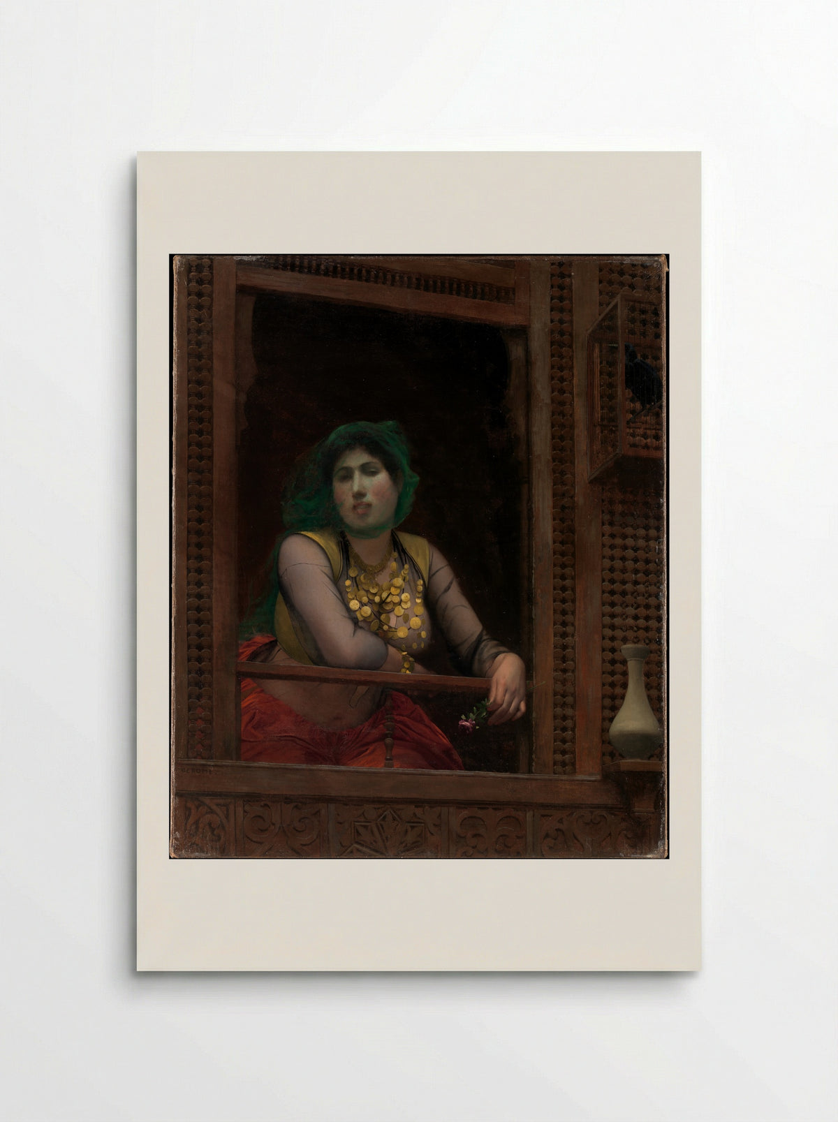 Woman at a Balcony - Jean-Léon Gérôme - Poster