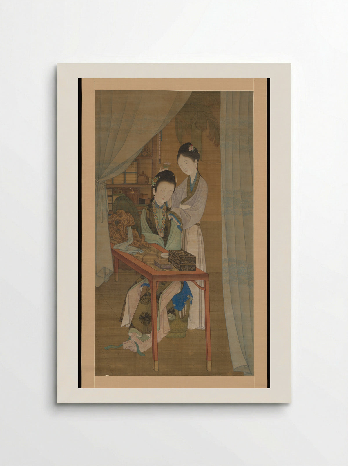 Woman at her dressing table - Leng Mei - Poster