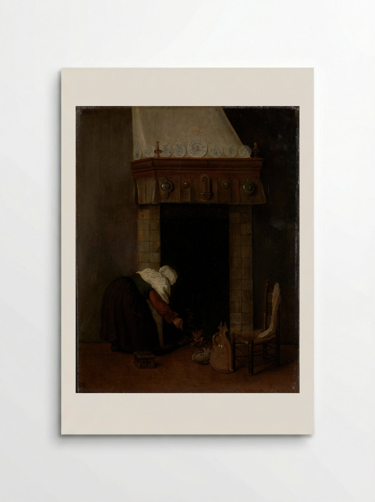Woman at the Fireplace - Jacob Vrel - Poster