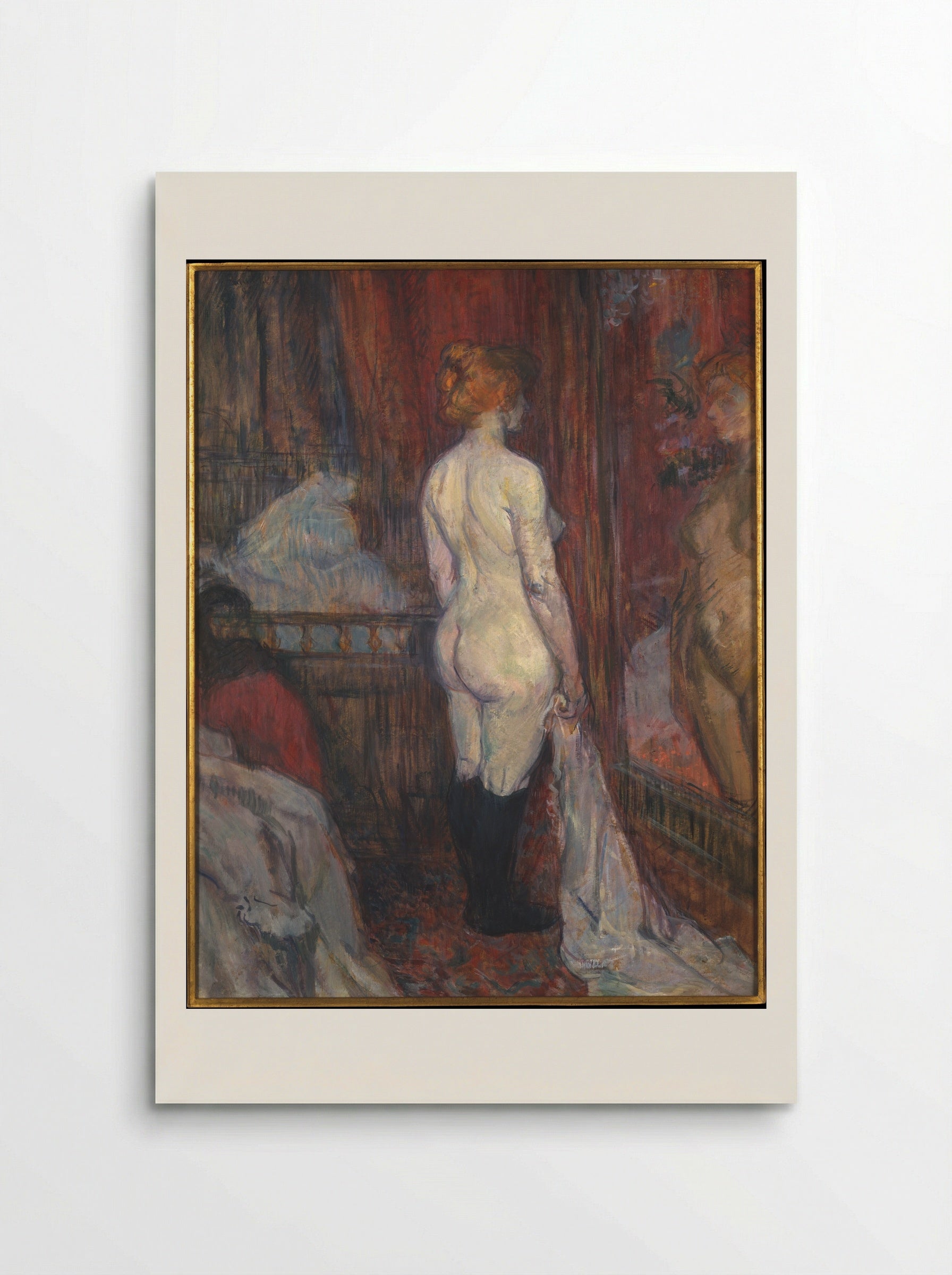 Woman before a Mirror - Henri de Toulouse-Lautrec - Poster