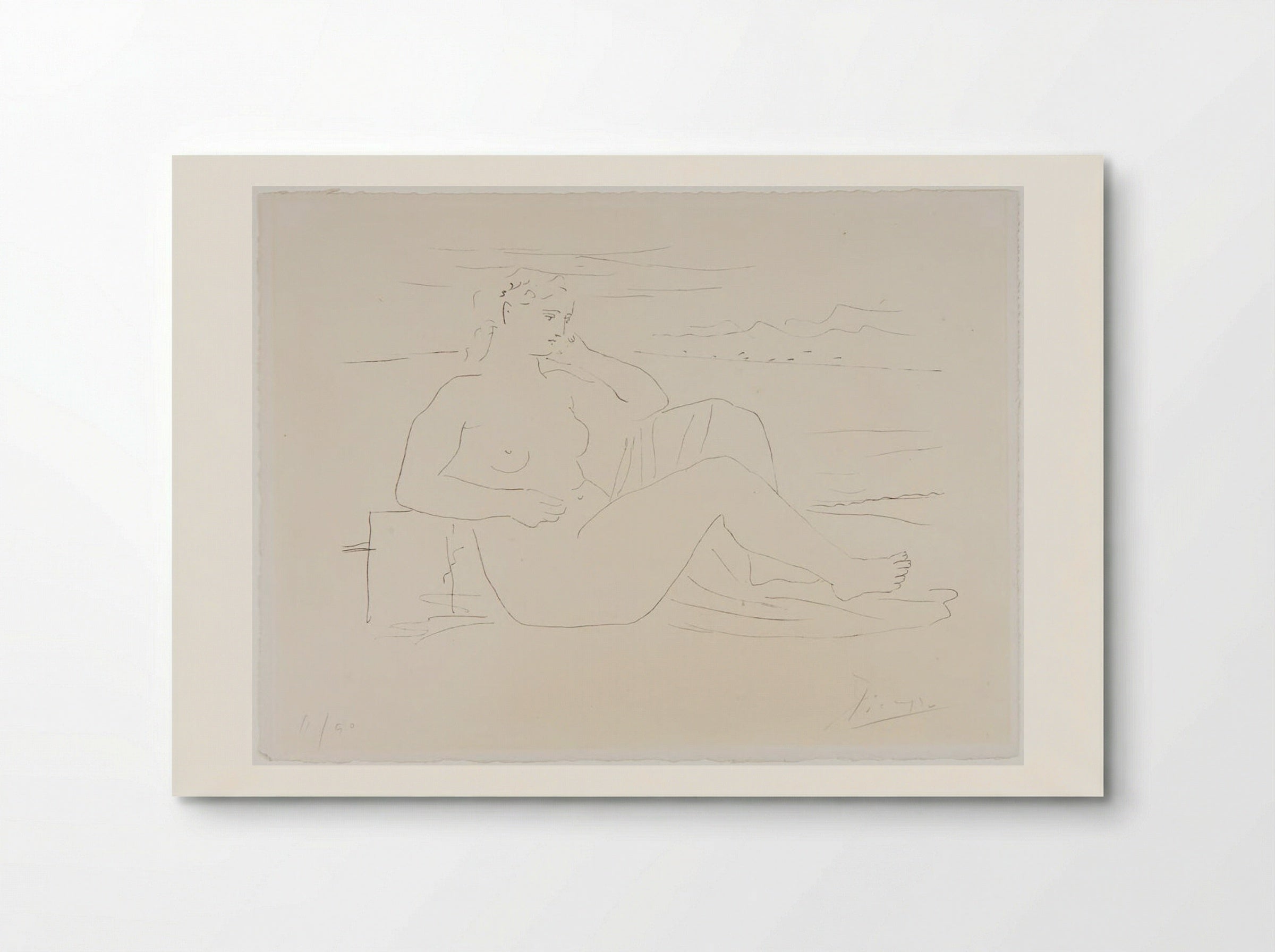 Woman beside the Sea - Pablo Picasso - Poster
