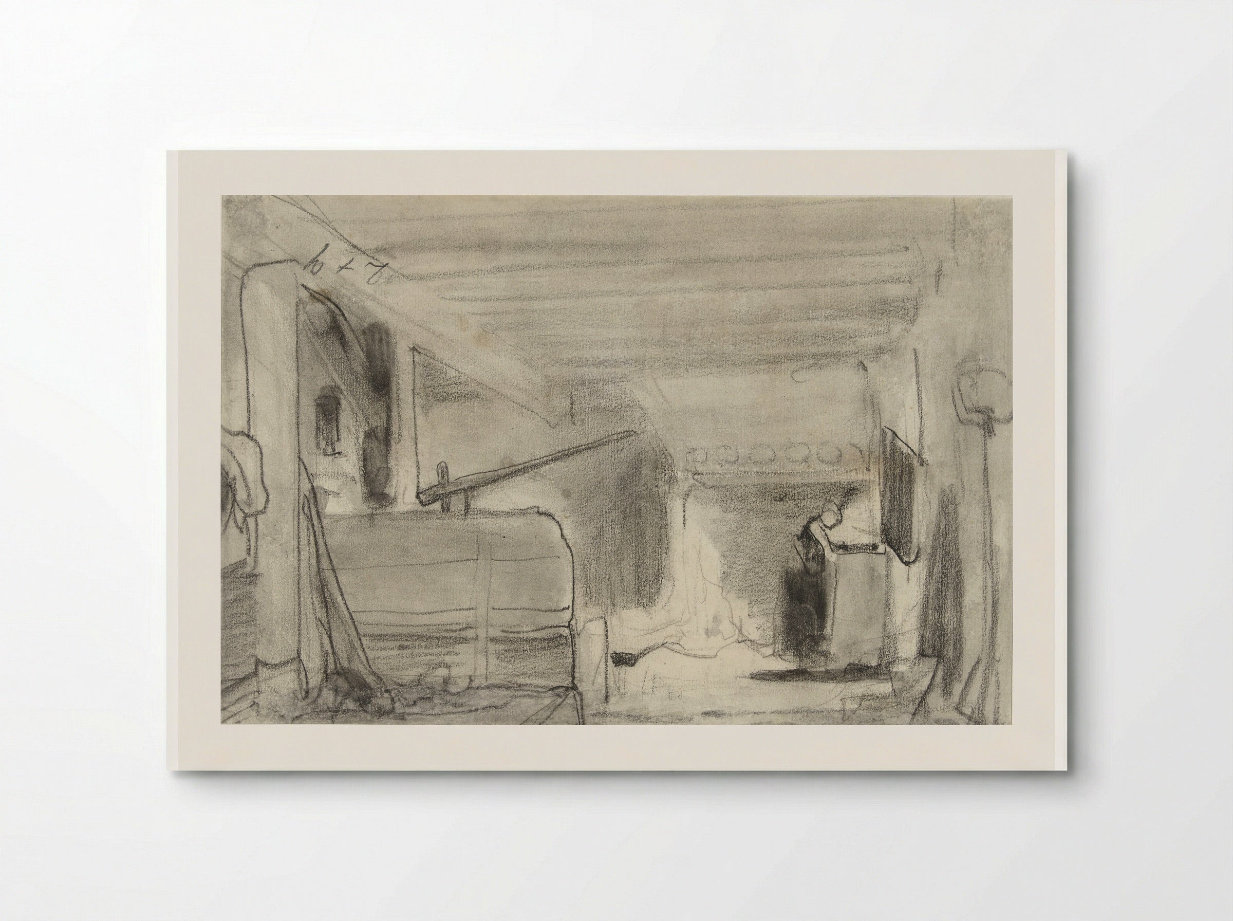 Woman in a Farmhouse Kitchen - Johannes Bosboom - Poster