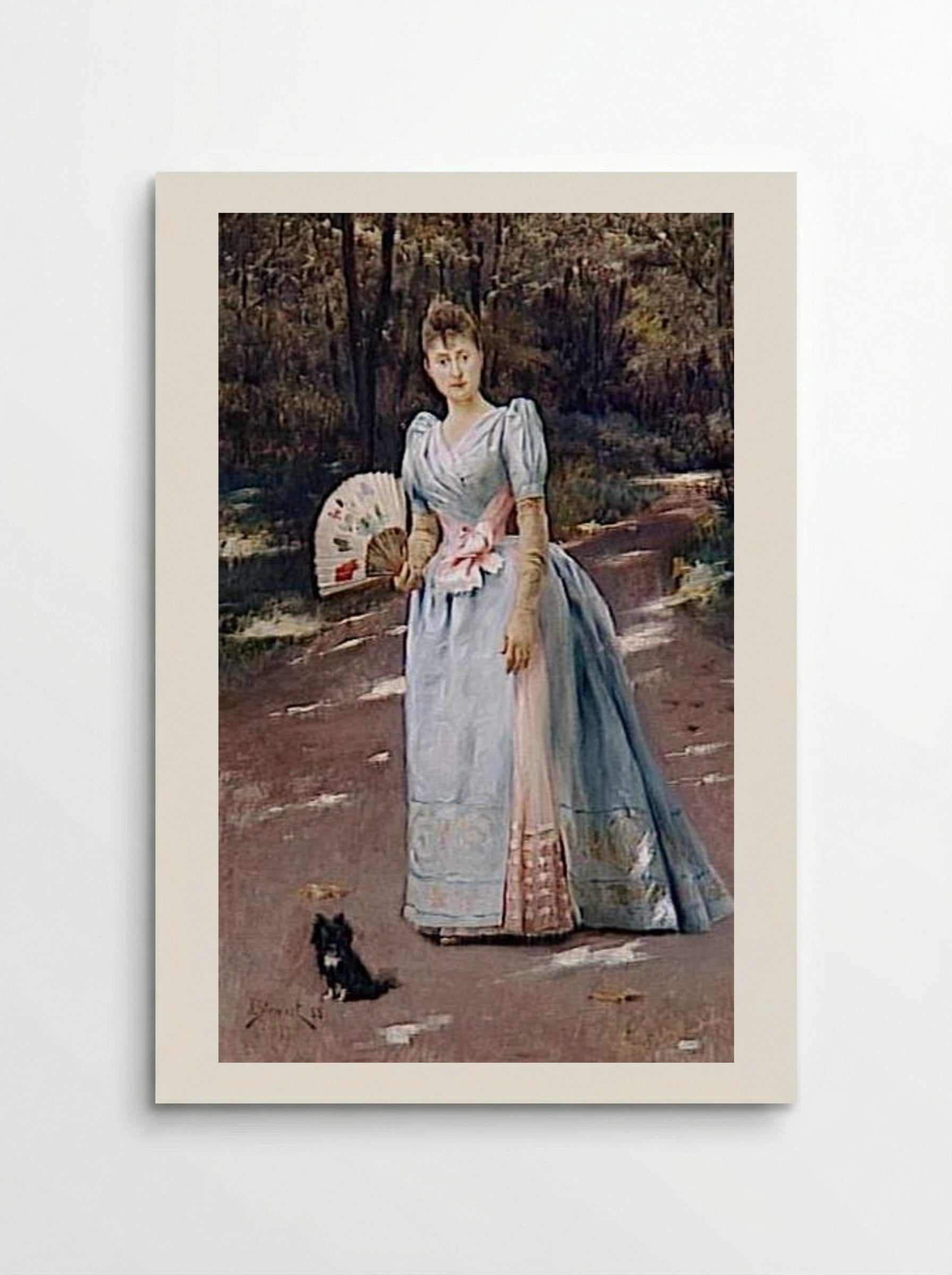Woman in a Garden - Julius LeBlanc Stewart - Poster