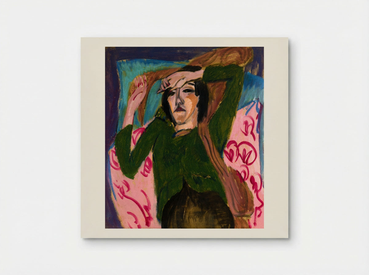 Woman in a Green Blouse - Ernst Ludwig Kirchner - Poster