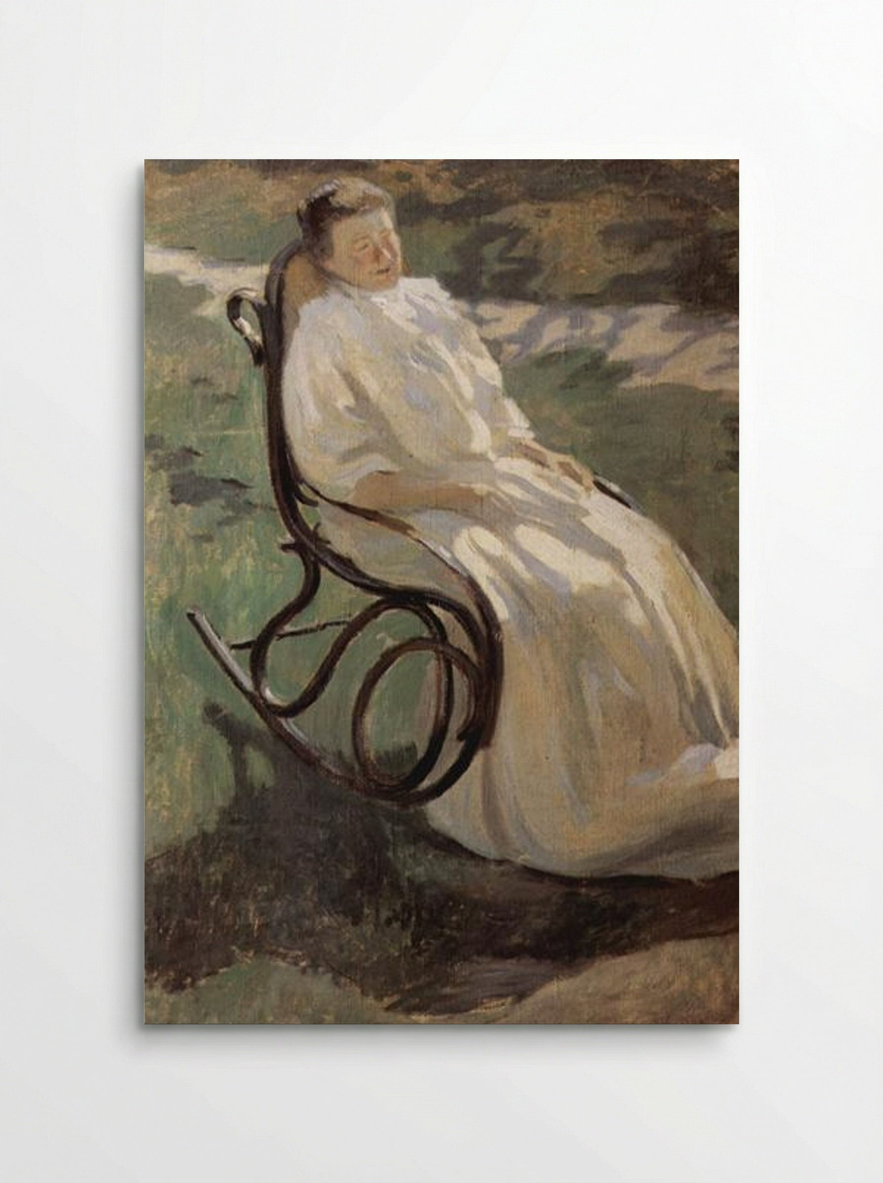 Woman in a Rocking Chair - Victor Borisov-Musatov - Poster