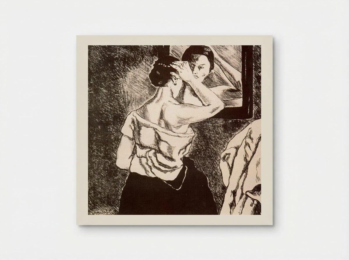 Woman in the Mirror - José Gutiérrez Solana - Poster