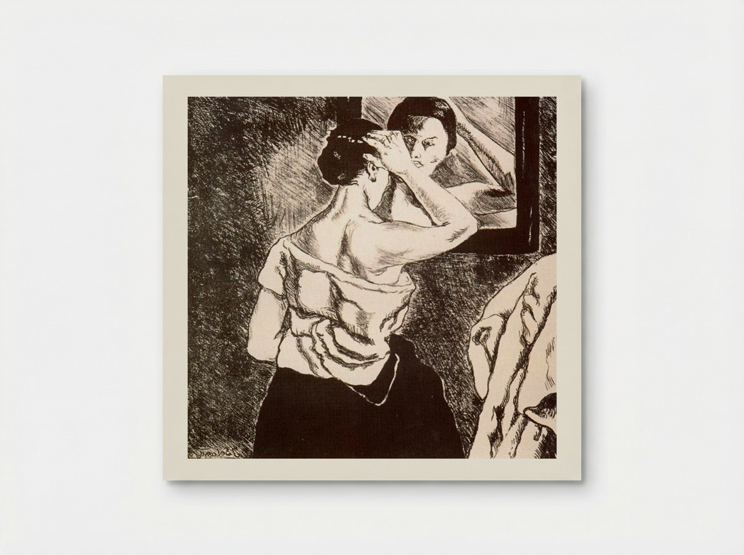 Woman in the Mirror - José Gutiérrez Solana - Poster