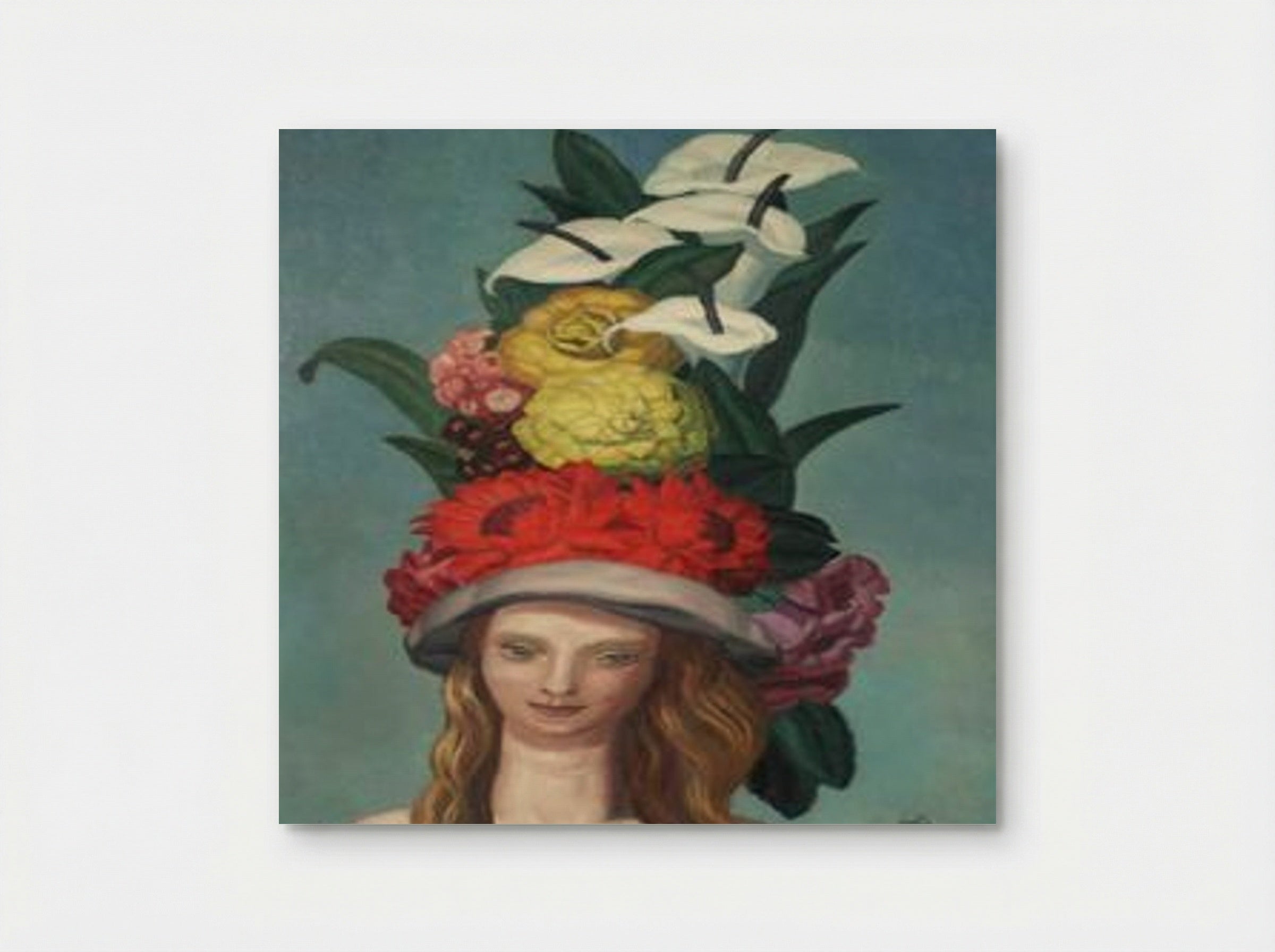 Woman with Flowered Hat - Jean Dupas - Poster