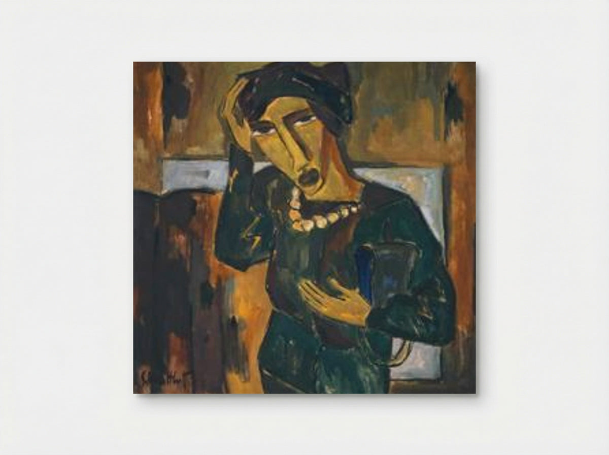 Woman with a Bag - Karl Schmidt-Rottluff - Poster